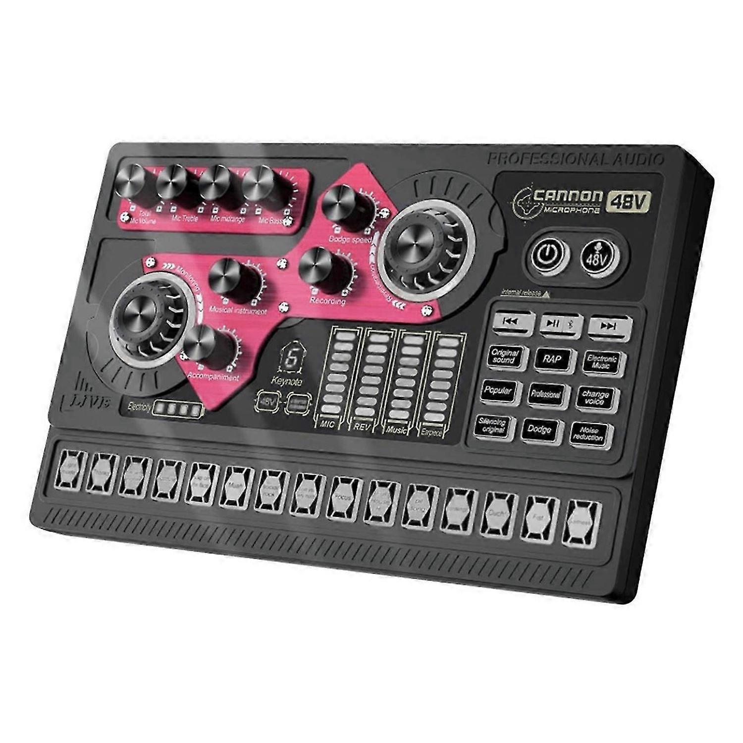 Podcast Equipment Bundle, X5 Audio Interface with Mixer, Sound Board Voice Changer for Streaming & G