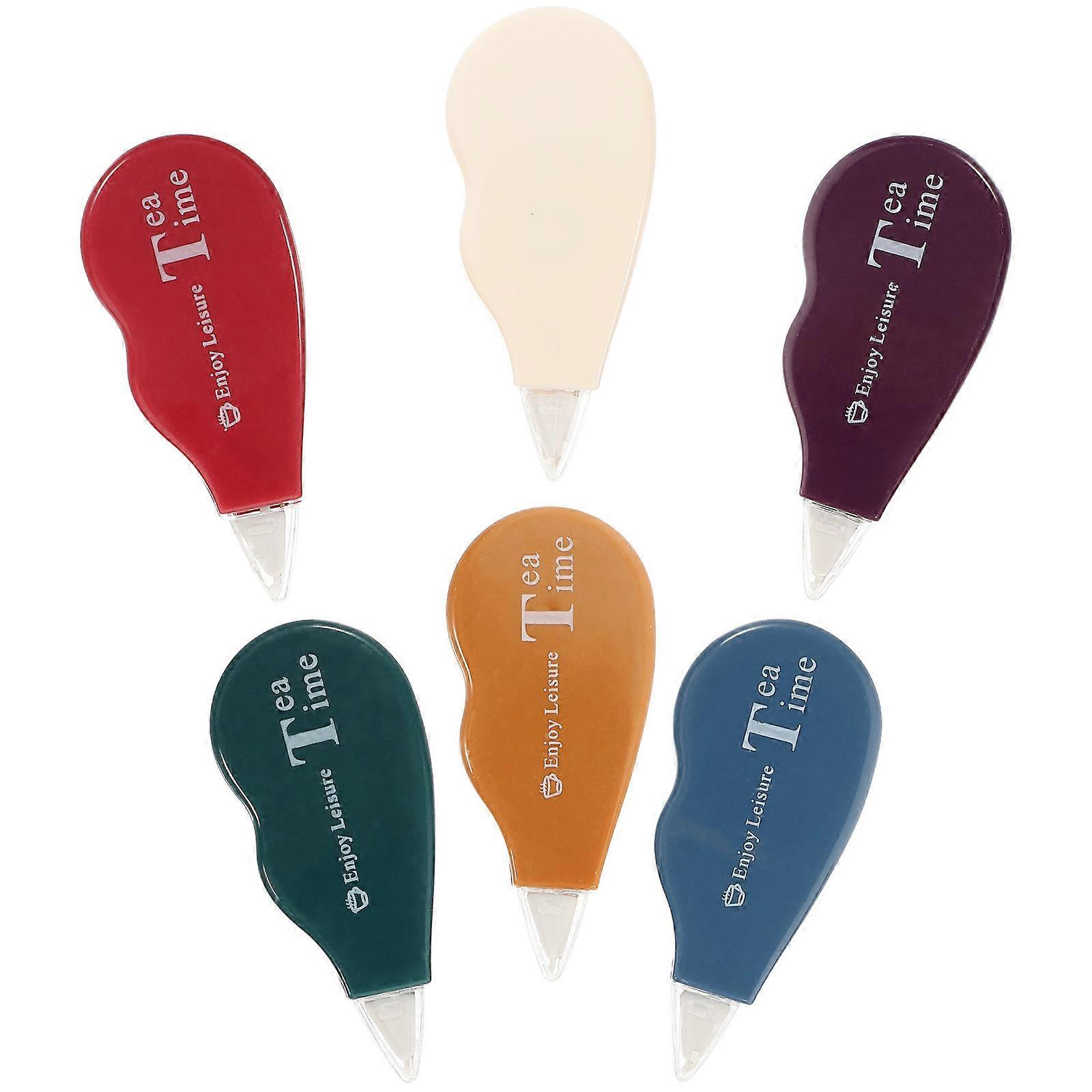 Tape Compact Design For Students Friends Art Documents Instant Coverage 6Pcs