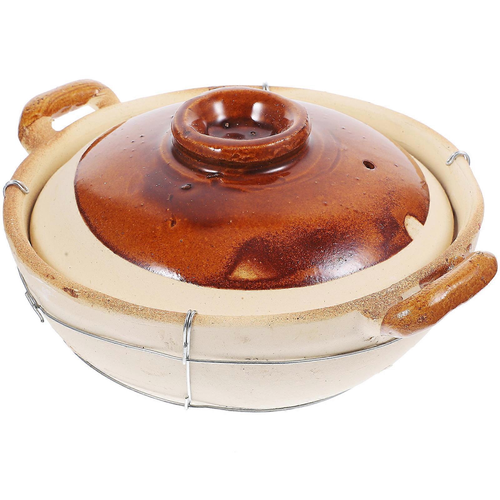 Heat Resistant Casserole Pot, Multi Functional Stew Pot for Soup, Noodles, and Bibimbap, Easy Clean, Kitchen Essential