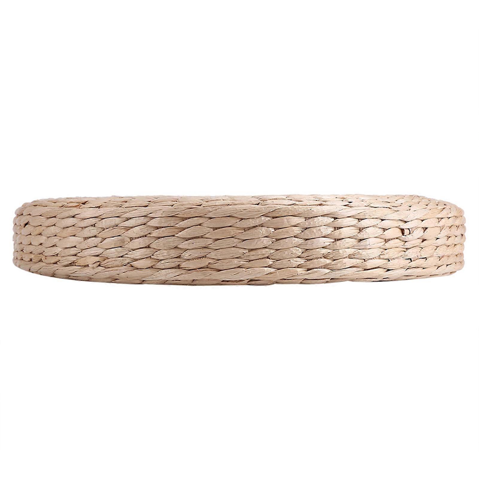 40cm Round Pouf Tatami Cushion Floor Cushions Straw Meditation Soft Yoga Mat
