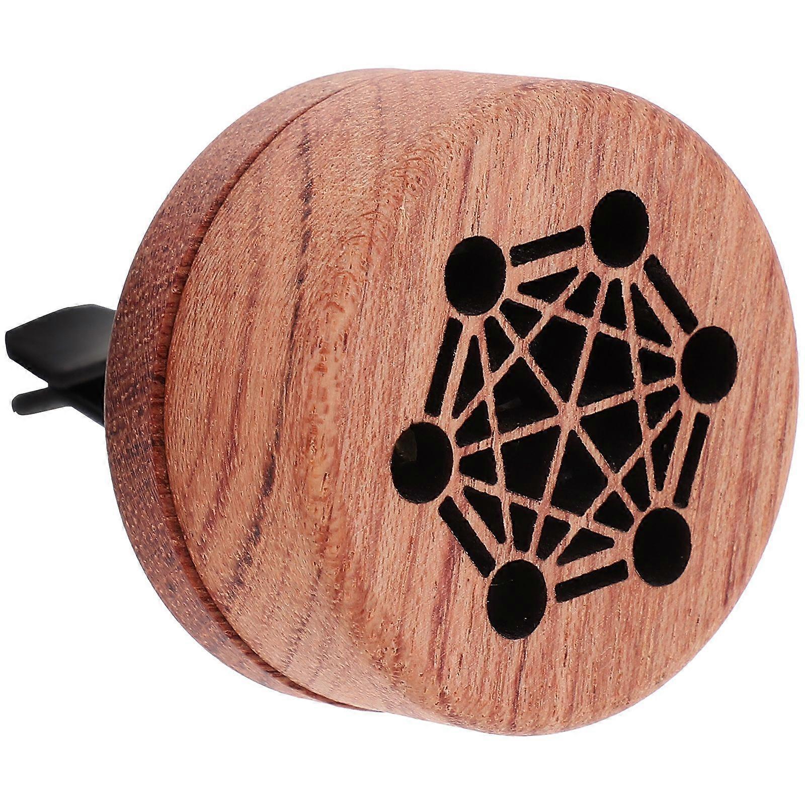 2pcs Diffuser Vent Clips: Wood Car Air Vent Freshener Clips Creative Aromatherapy Diffuser Portable Car Perfume Ornament For Essential Oil Scent Vehic