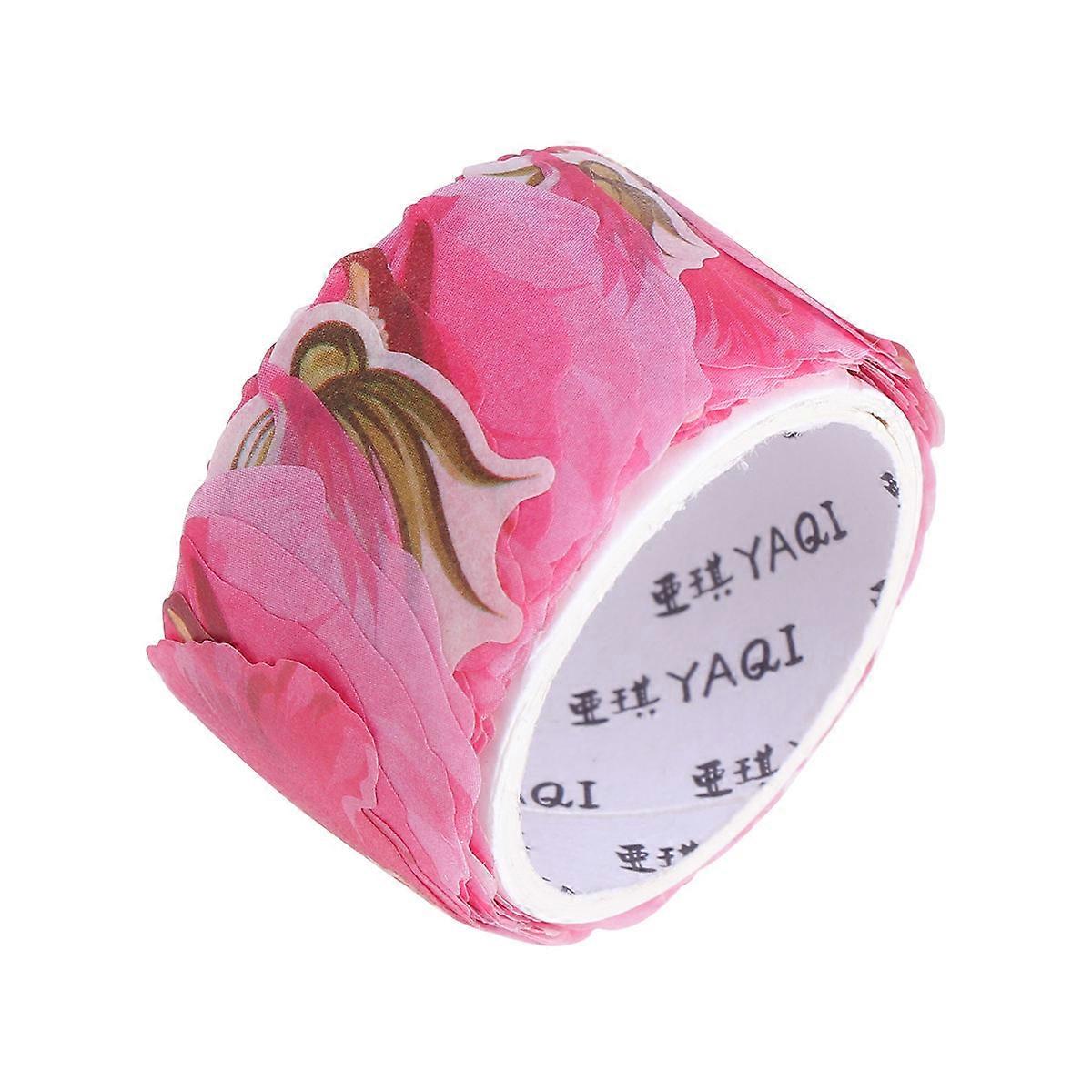 Sticker Paper Petal Washi Masking Tape Decorative Sticky Paper Tapes For Scrapbook Diy Diary 1Pack