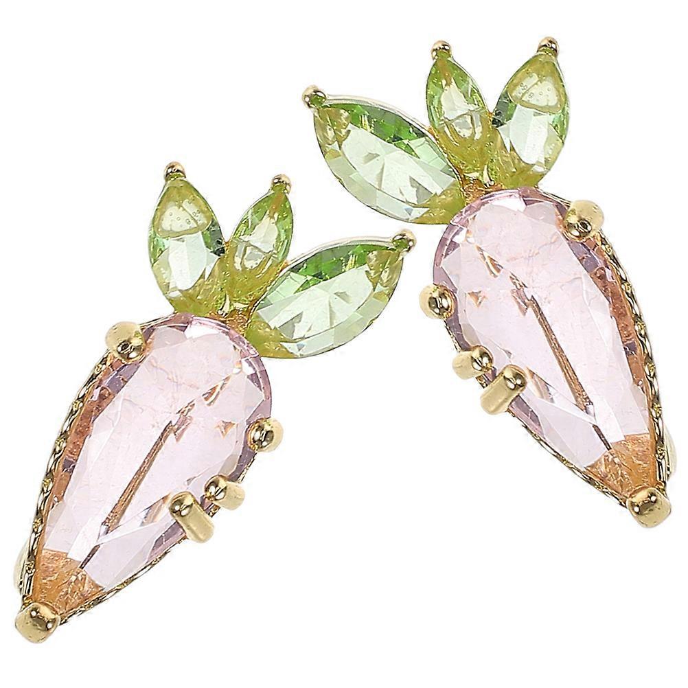 Here's a refined and professional product description for your **Crystal Carrot Brooch Pins**:
 
### π 2PCS Crystal Carrot Brooch Pins β Elegant