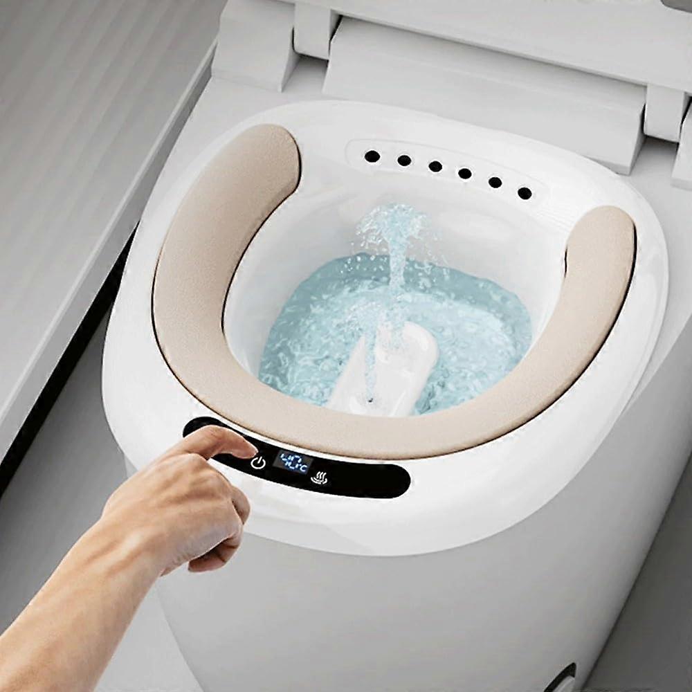 Portable Sitz Bath for Hemorrhoids Postpartum Care Feminine Wash Basin for Toilet with Bidet Function Ideal for Mothers Adults
