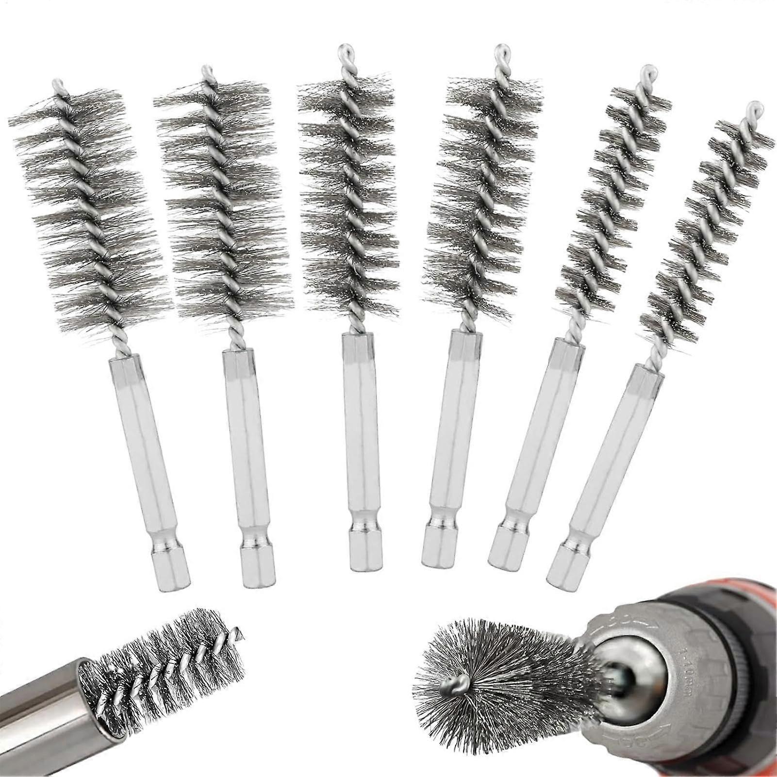 Hex Shank Twisted Wire Drill Brushes  Drill Brush Kit for Cleaning