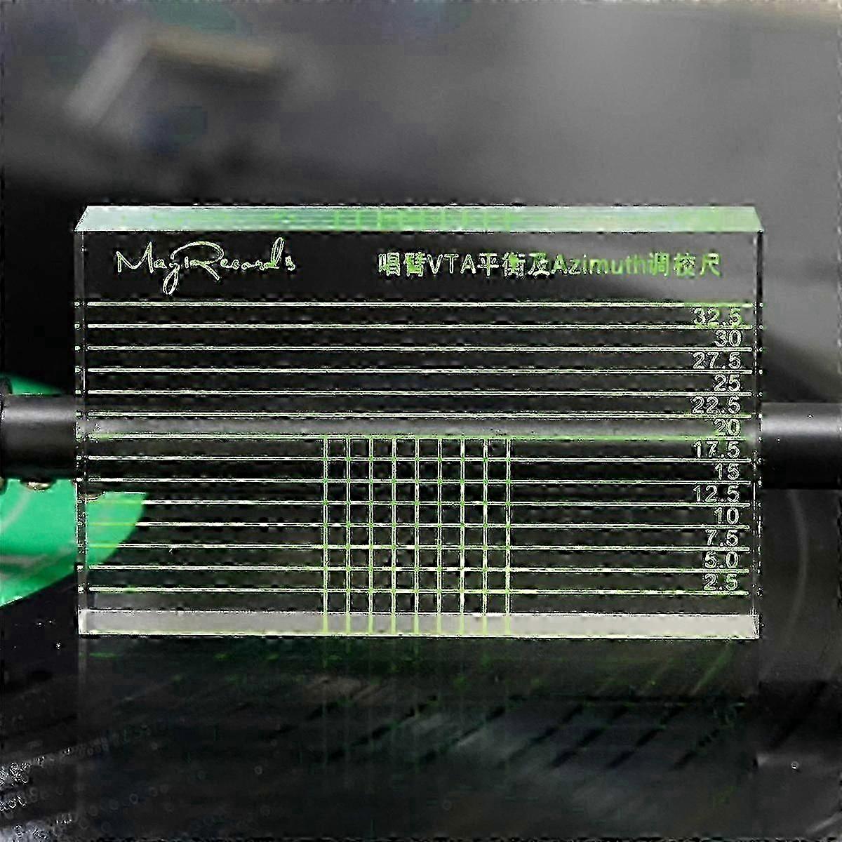 Tone Arm VTA and Azimuth Alignment Ruler for Vinyl Record Player Headshell Measurement