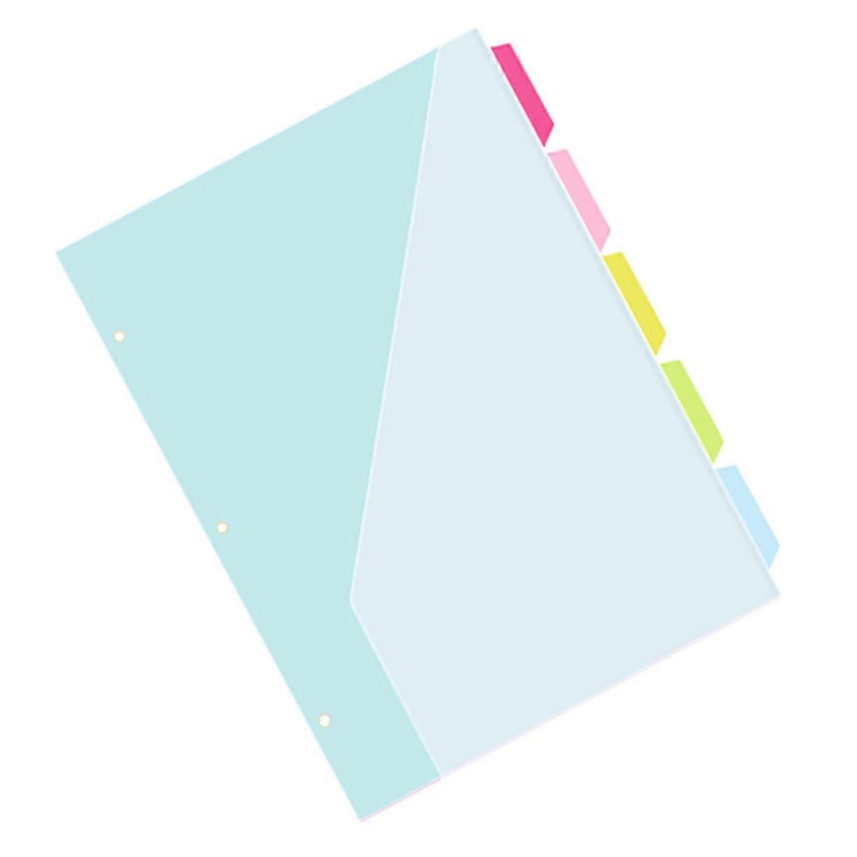 Folder dividers and pockets, 3hole plastic folder dividers, organize your documents in style.
