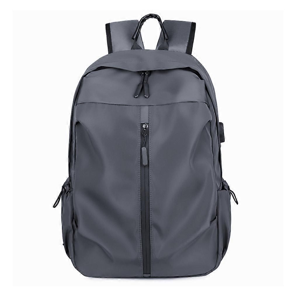 Office Notebook Backpack, Suitable For 14-Inch Ultra-Thin Notebook, Waterproof College Student Bag-Grey