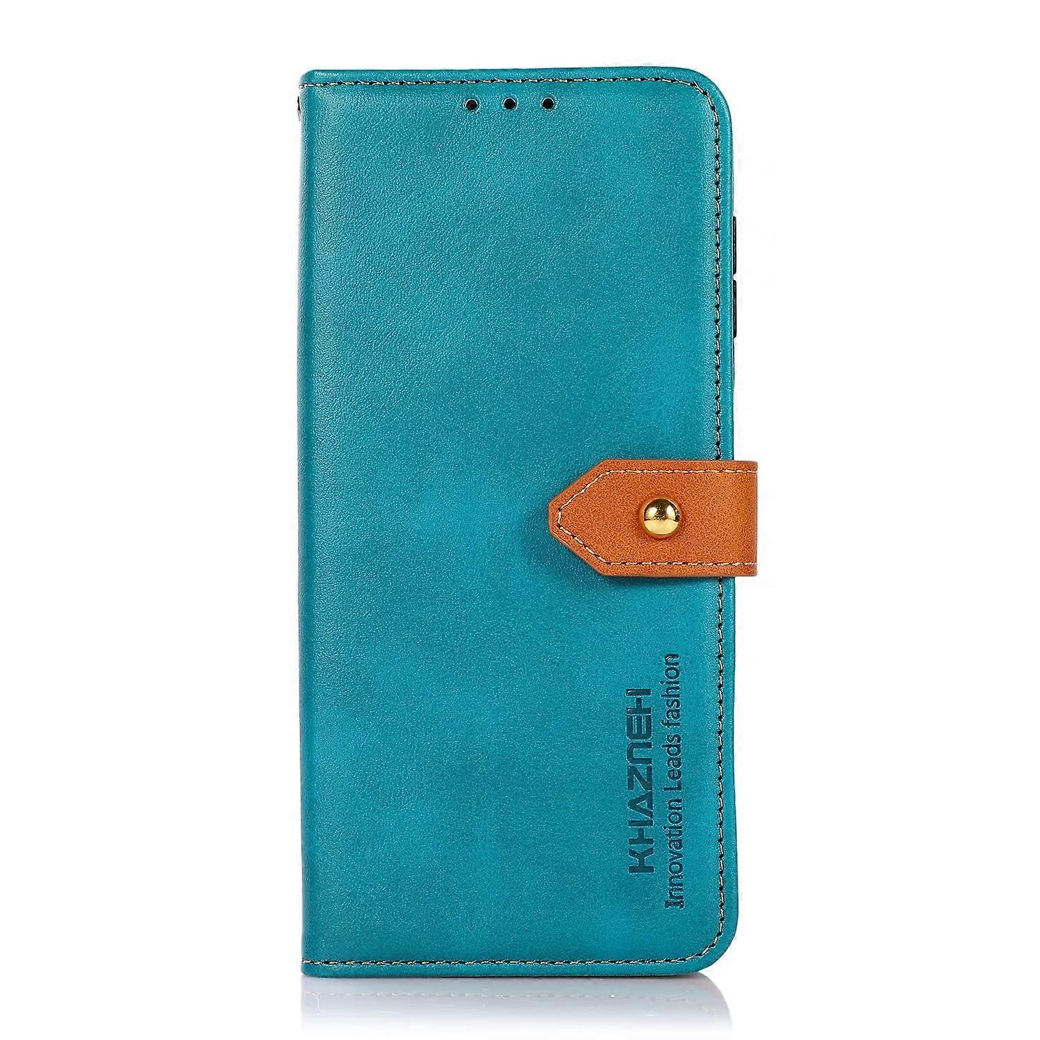 Case for Oppo Reno9 A with Card Slot and Stand Function, Premium Leather Flip Wallet Cover, Blue Protective Shell