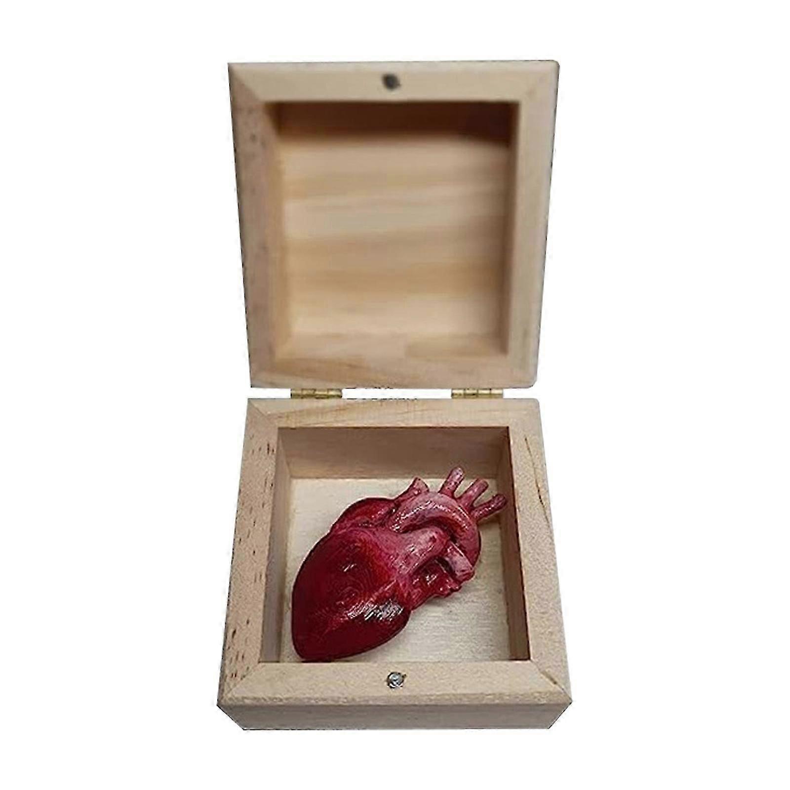 3D My Heart in A Box Handmade Wooden Heart Shape Gifts for Her/Him NEW