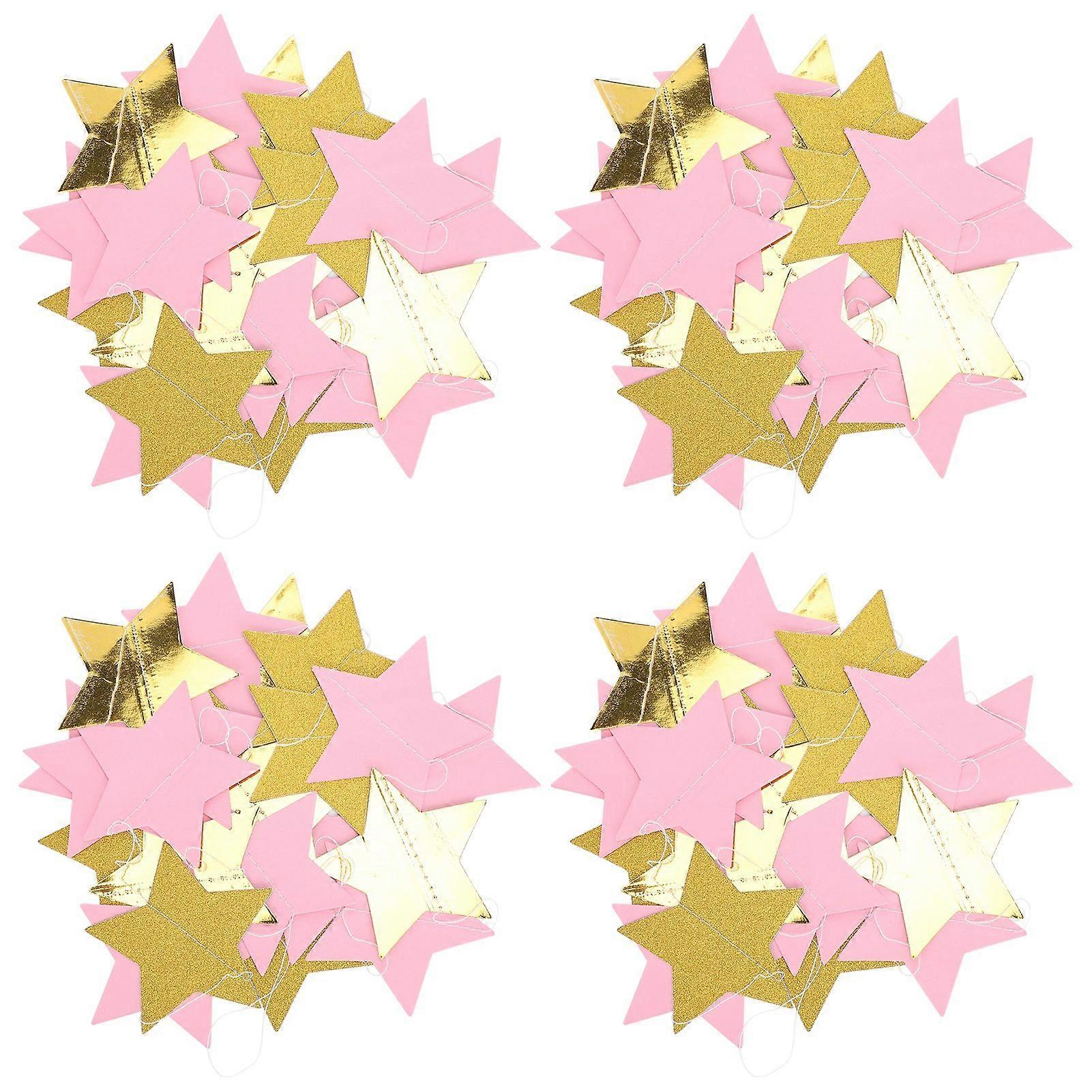 2025年最新モデル4pcsペーパーガーランドハンギングデコレーションガーランド