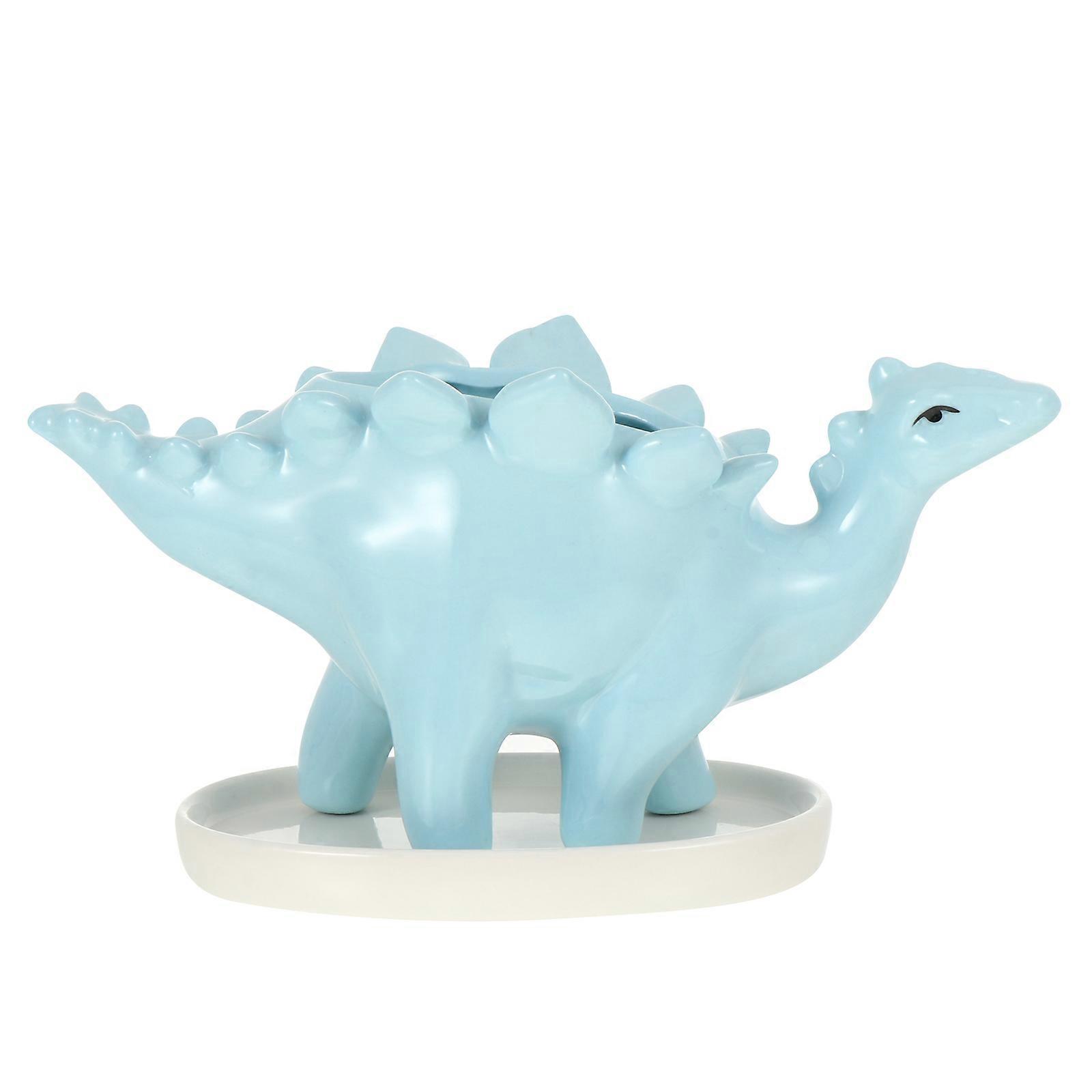 Cute Ceramic Succulent Pots Set with Tray for Indoor Plant Decoration, Funky Design, Easy Drainage for Succulents and Cacti