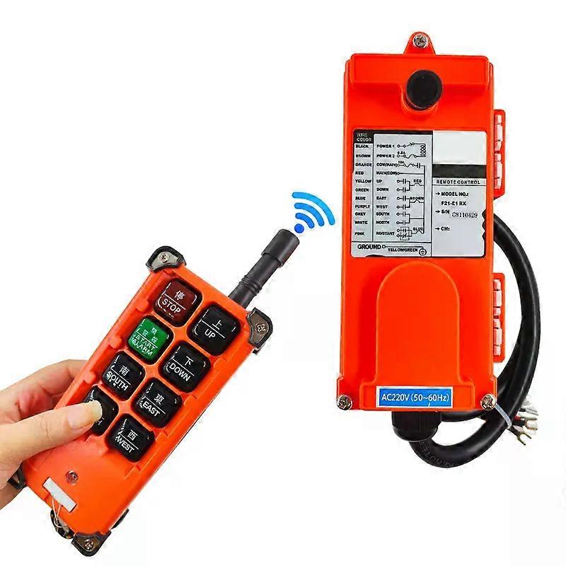 F21-E1B lifting Motor Crane Remote Control and Receiver Wireless Industrial Remote Control Button Suitable for 12V~380V