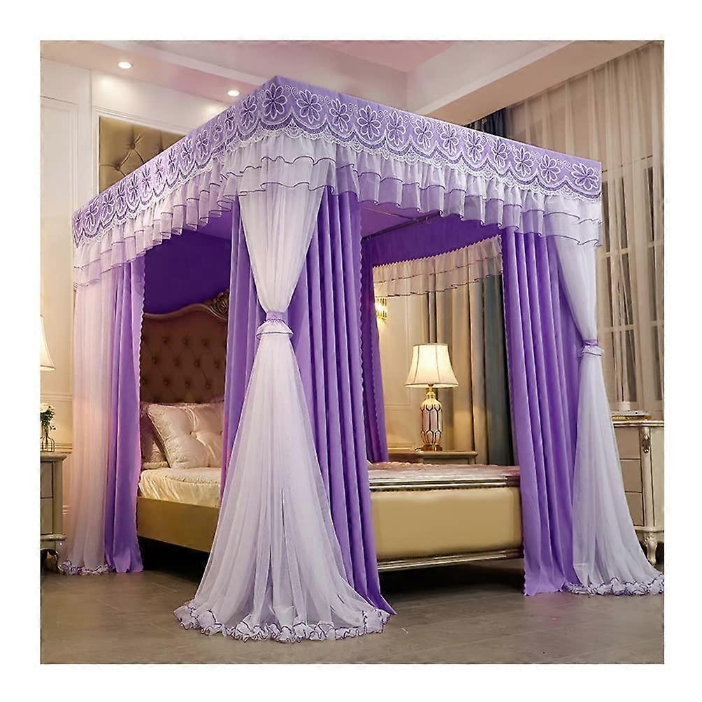 Elegant Princess Bed Canopy with Mosquito Net, 360° Protection for Queen and King Beds
