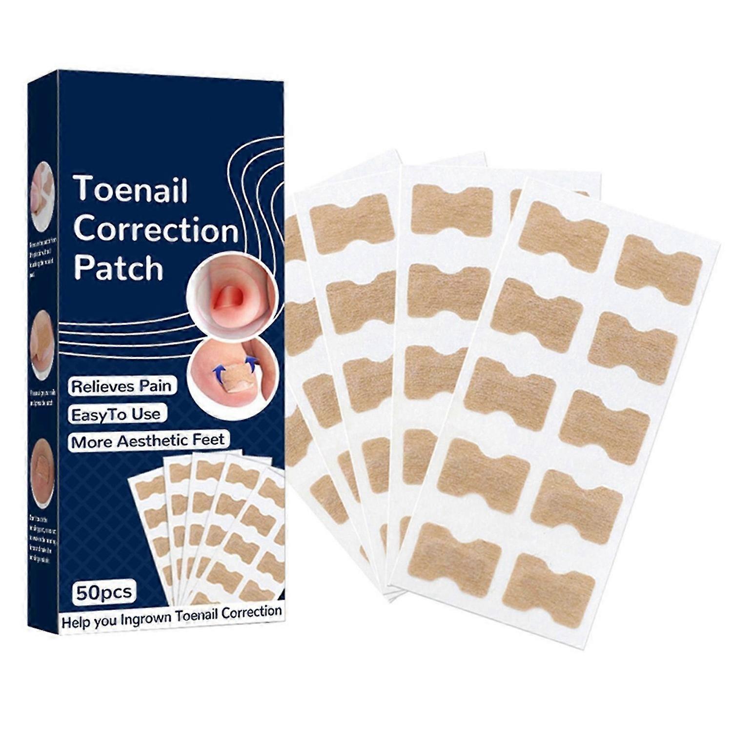 50PCS Ingrown Toenail Sticker With Toenail Planer Tool Toenail Correction Patch Toe Correction Stick