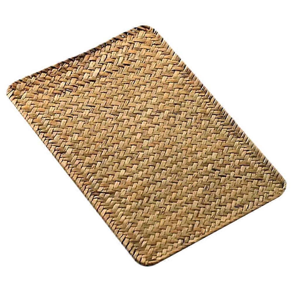 Rectangular Tableware Pad Woven Placemat For Housewarming present Daily Use 13.8×9.8×0.2in 1Pack