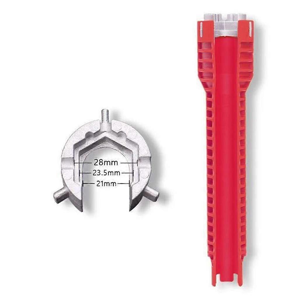 Multifunctional Wrench for Faucets and Sinks, Compatible with Supply Shut-off Valves, Strainers, and Toilet Connections, Multi-color