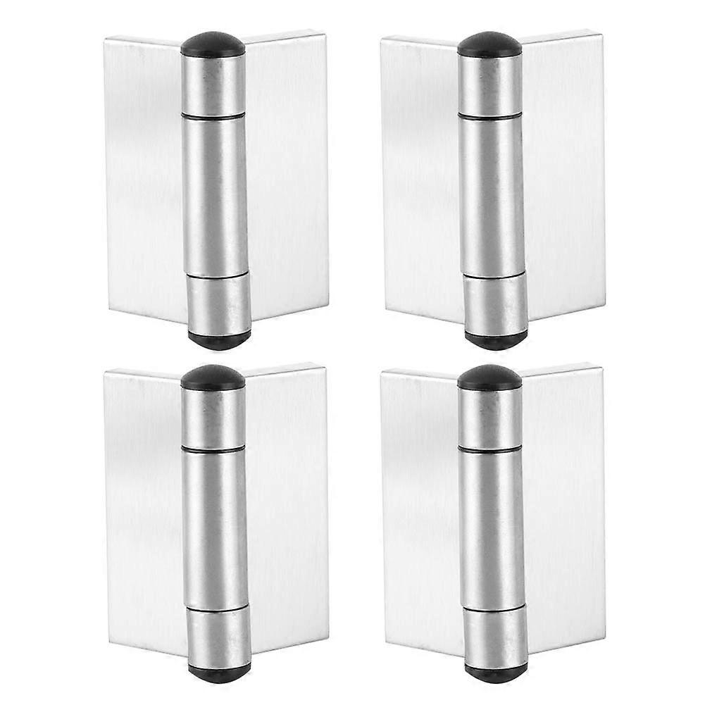 4pcs Stainless Steel Spring Hinge Automatic Closing Cabinet Wardrobe Hinge Hardware