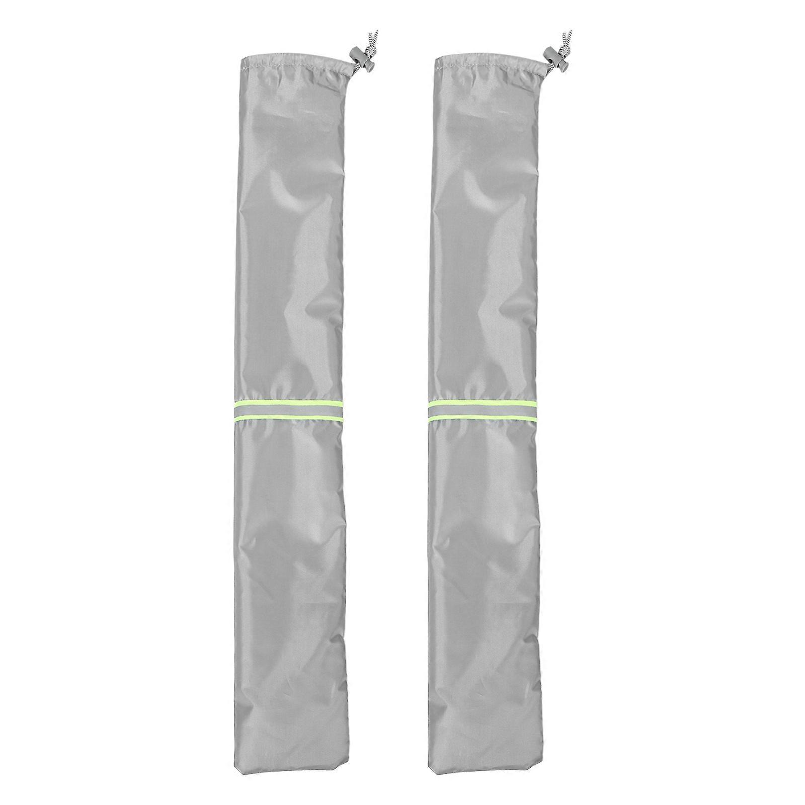 Automotive Wiper Cover for Windshield Wiper Protection 1Pair Grey Polyester