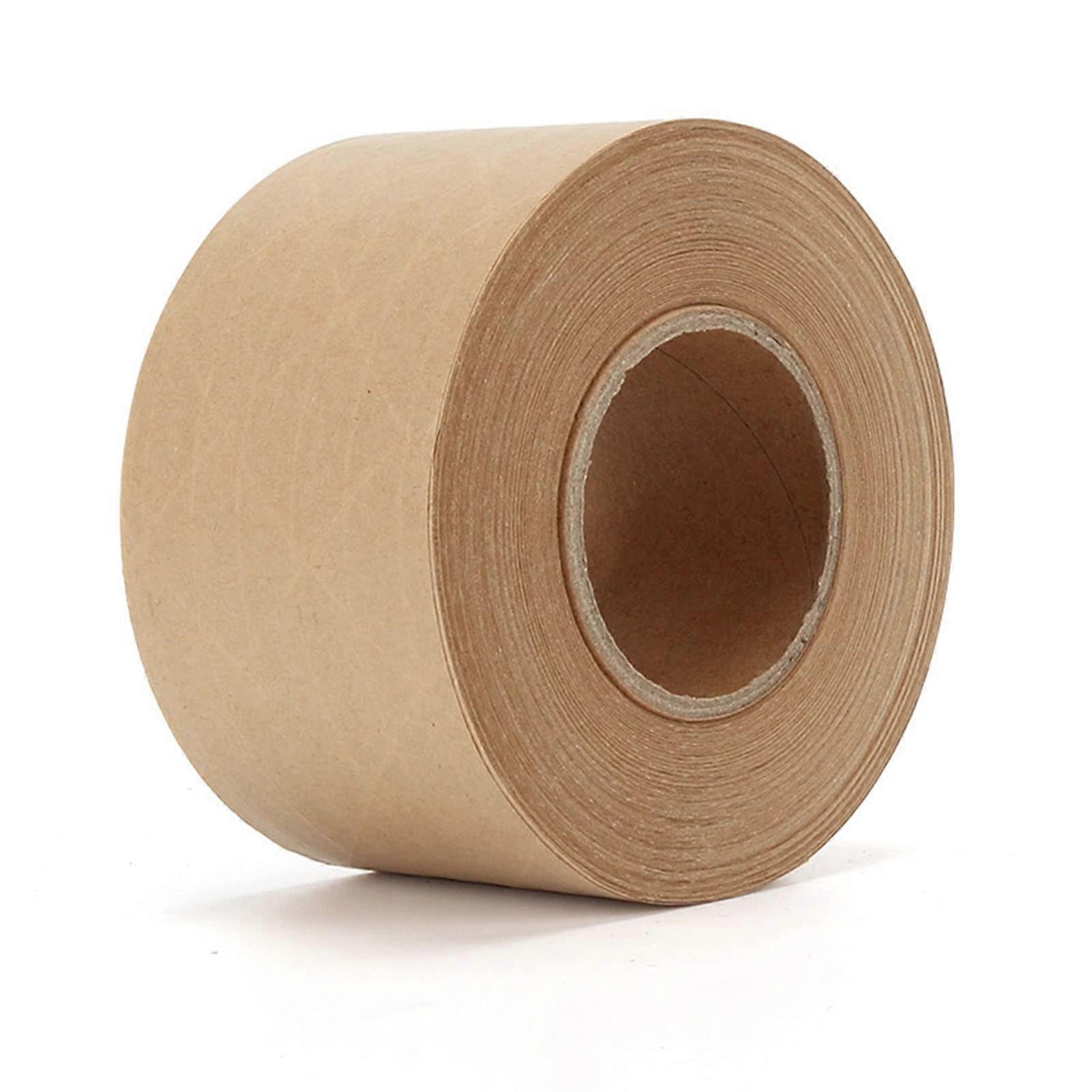 Kraft paper tape, ecofriendly kraft paper adhesive tape, writable wateractivated kraft paper, brown packaging tape for art painting, adhesive.