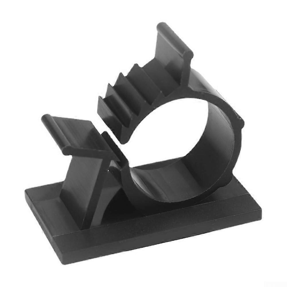 100 Cable Clips for Effective Cable Management, Nylon Organizers for Power and Data Cables at Home and Office