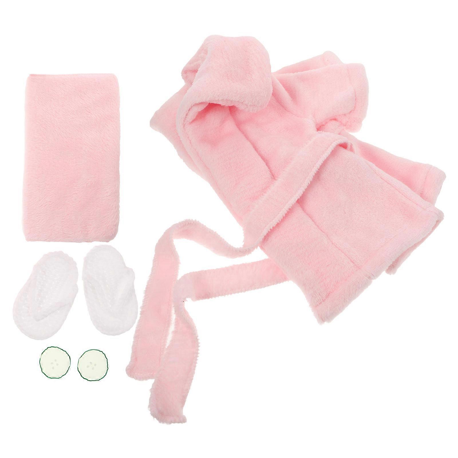Supple Coral Fleece Bathrobe with Dress Up Accessories – Comfortable, Breathable Bath Towel for Sensitive Skin, Ideal for Photography, Birthday, and