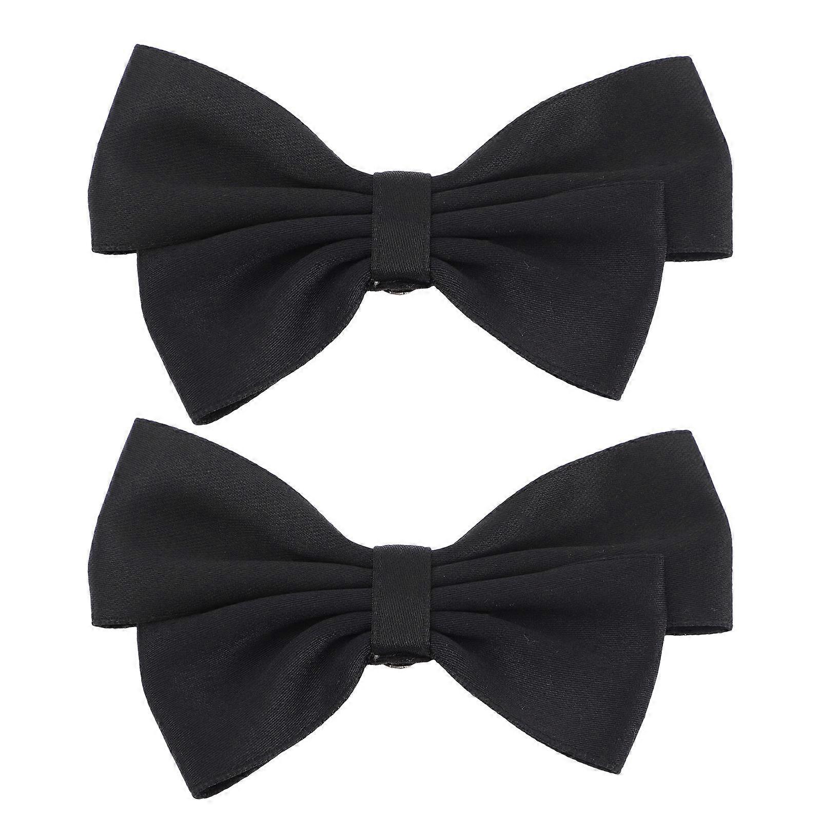 1 Pair Bow Knot Shoe Clip Black Bow Shoes Jewelry Clips Classical Bowknot Shoe Buckle Shoe Ornament Removable Shoe Buckle Shoe Bow Shoe Charms For