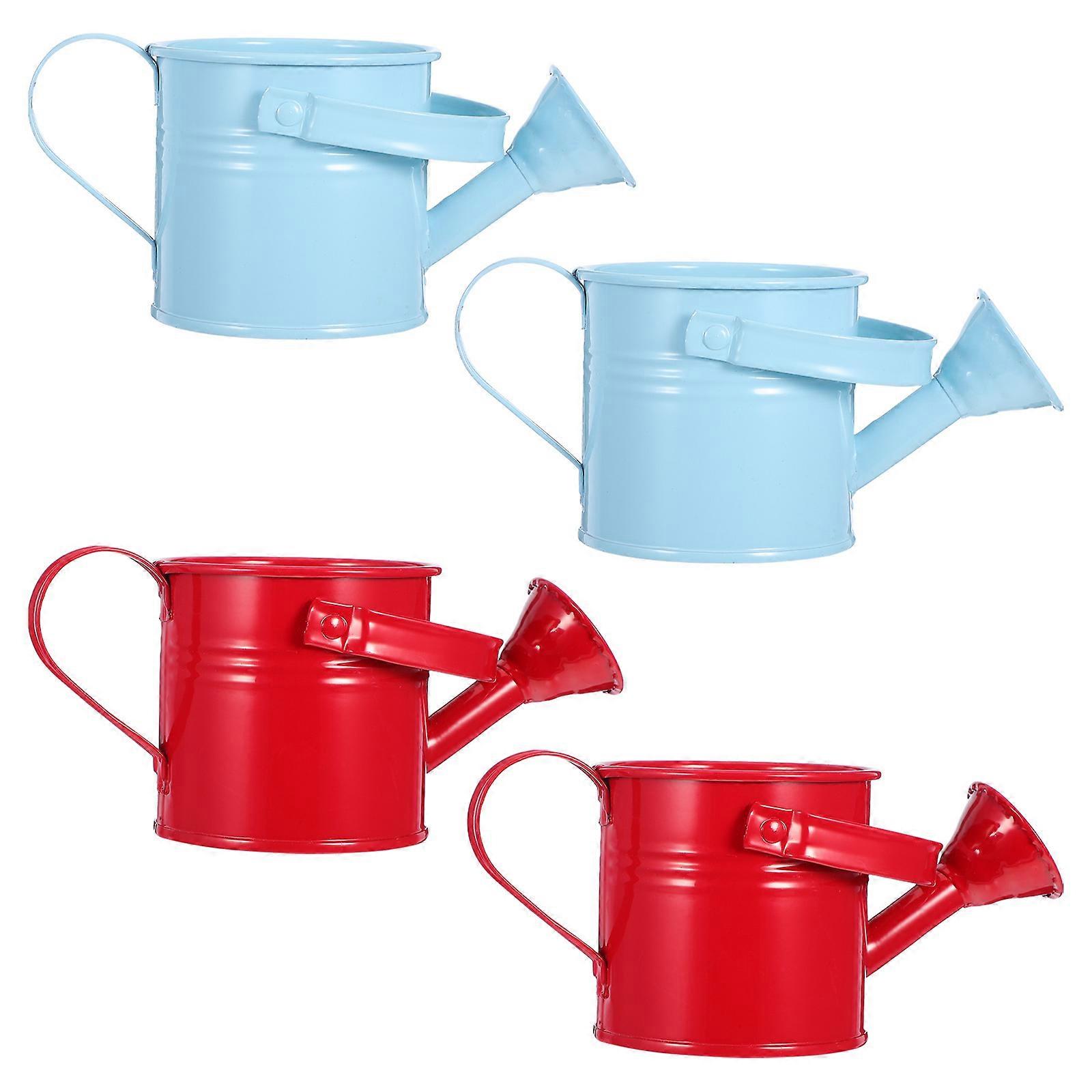 4pcs Iron Watering Can Sprayers for Horticulture – Lightweight, Easy Grip Design for Garden Flowers and Plants