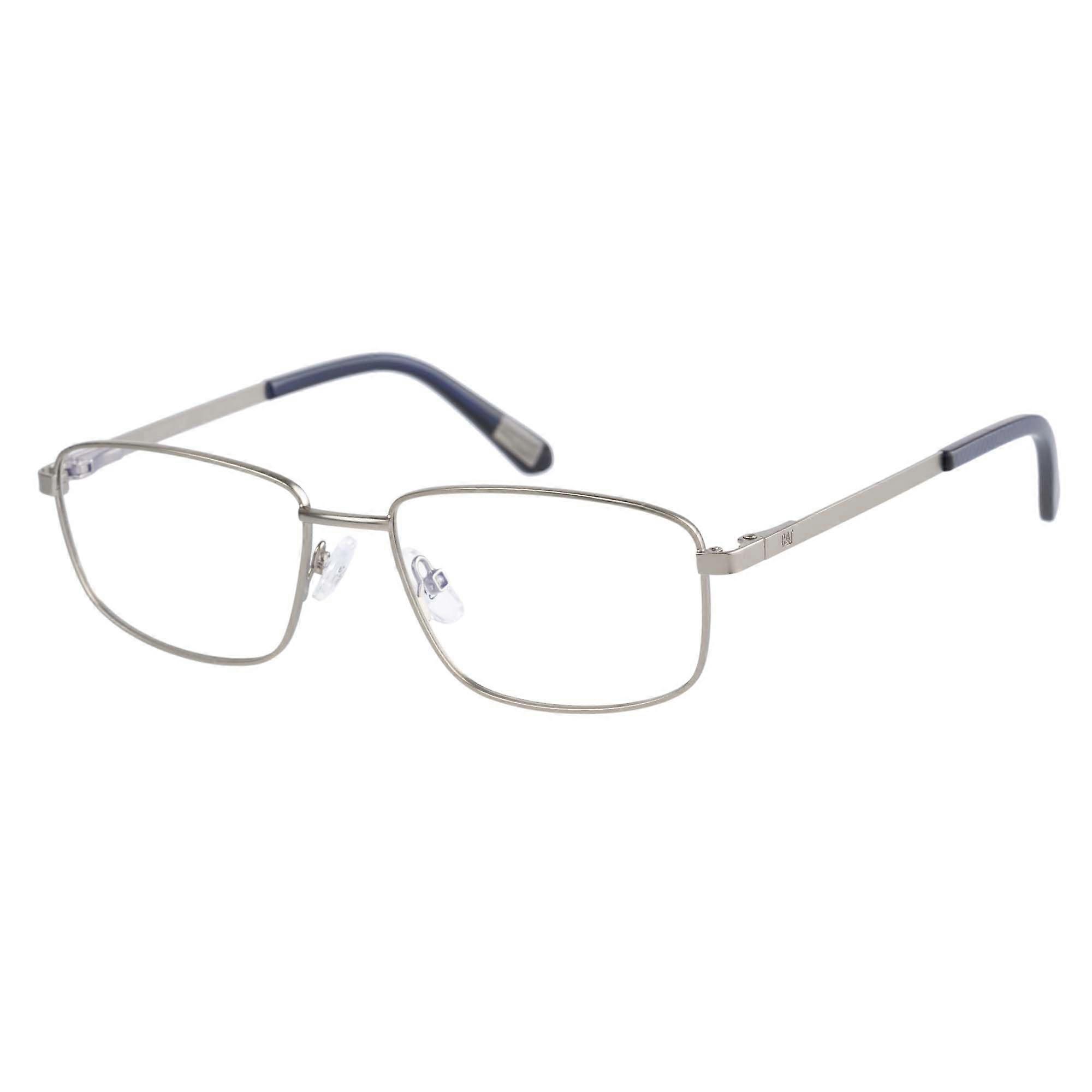 CAT Men's Rectangular Metal Eyeglass Frame (Model CTO3007) (Includes Glasses Case) Gunmetal 53 (M) Rectangular