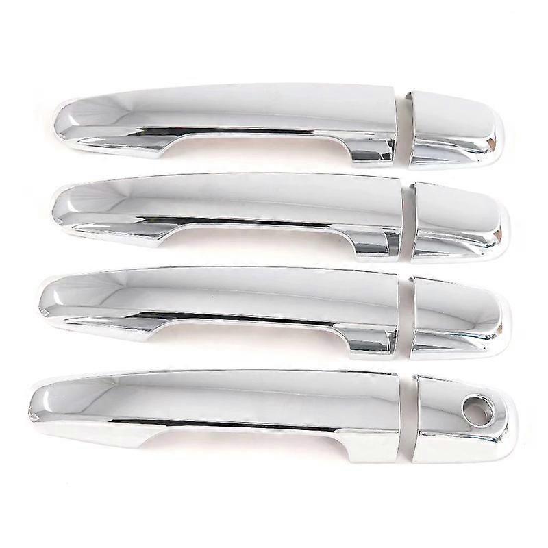 Applies to For Mitsubishi Pajero Sport 20-22 Black Chrome Car Door Handle Cover Trim Styling Accessories Car Stickers Auto Accessories