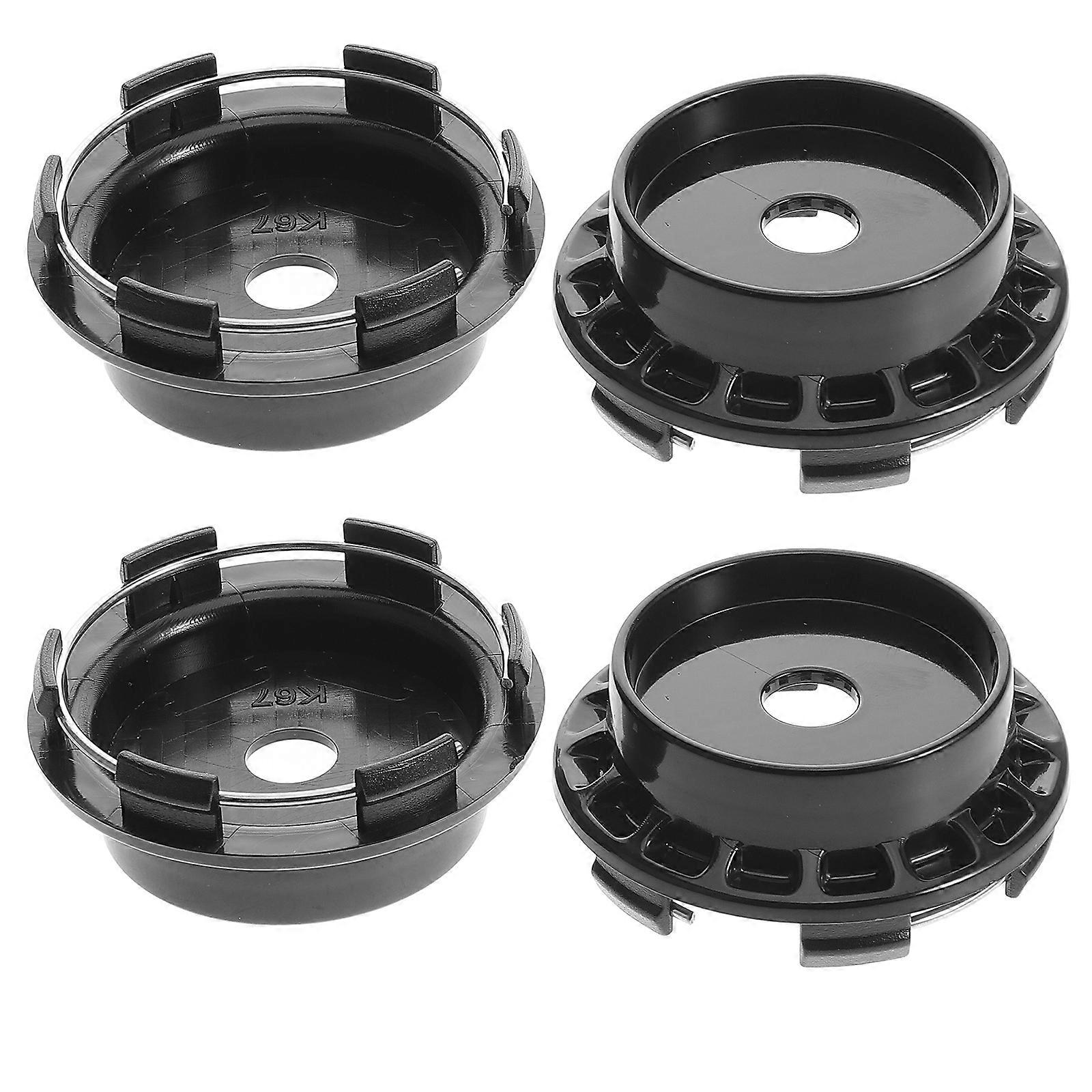 4pcs Black Wheel Hub Center Caps for Car Modification – Durable, Easy Installation, Universal Fit for Various Vehicle Models