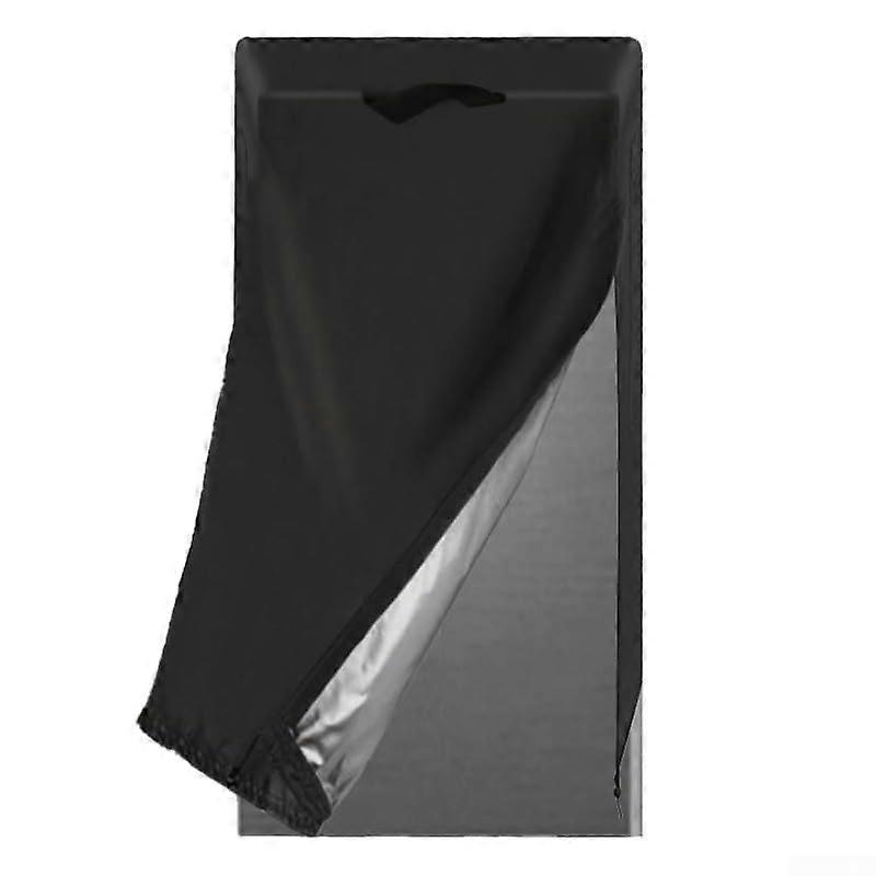 Refrigerator Cover 210D Waterproof Dustproof Black 60x85x185 cm
