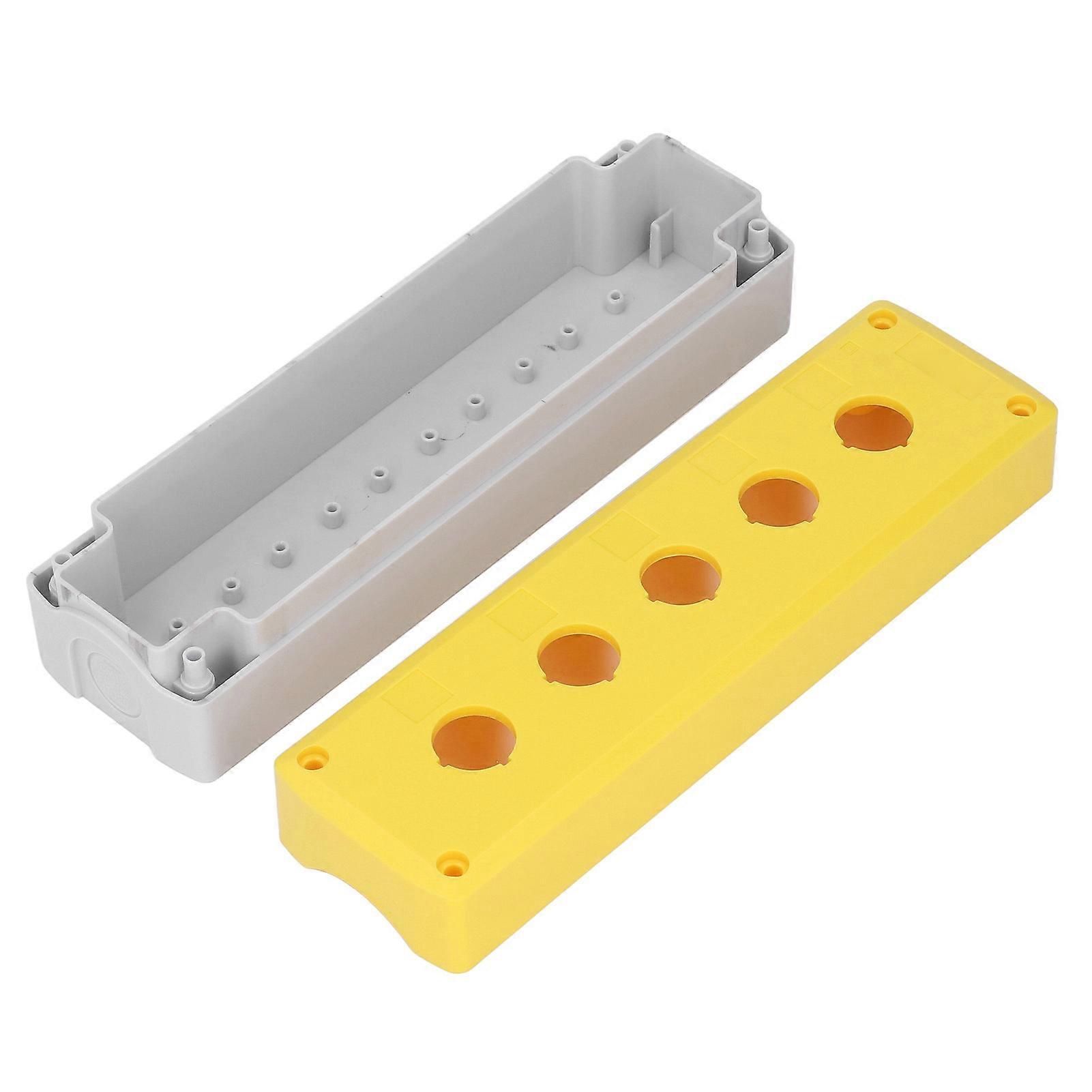Push Button Box Control Station Case Switch Shell Waterproof Casing 5 Holes for Equipment