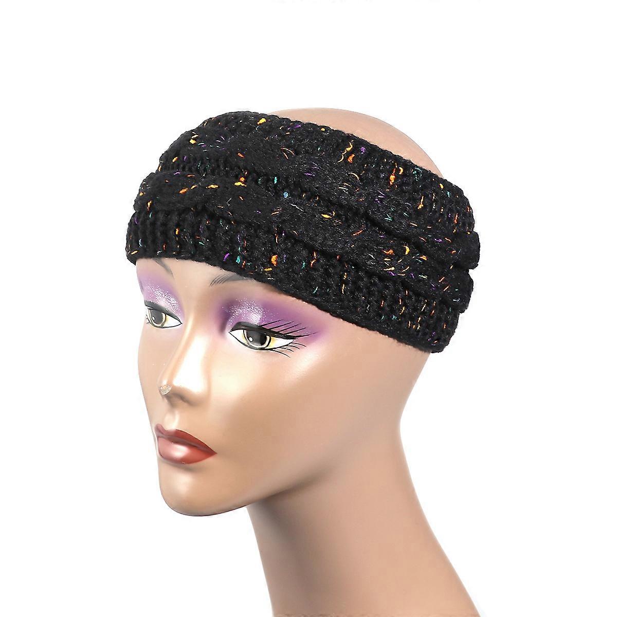 Headwraps For Women Elastic Headwrap Comfortable And Convenient Daily Use Black 2Pack
