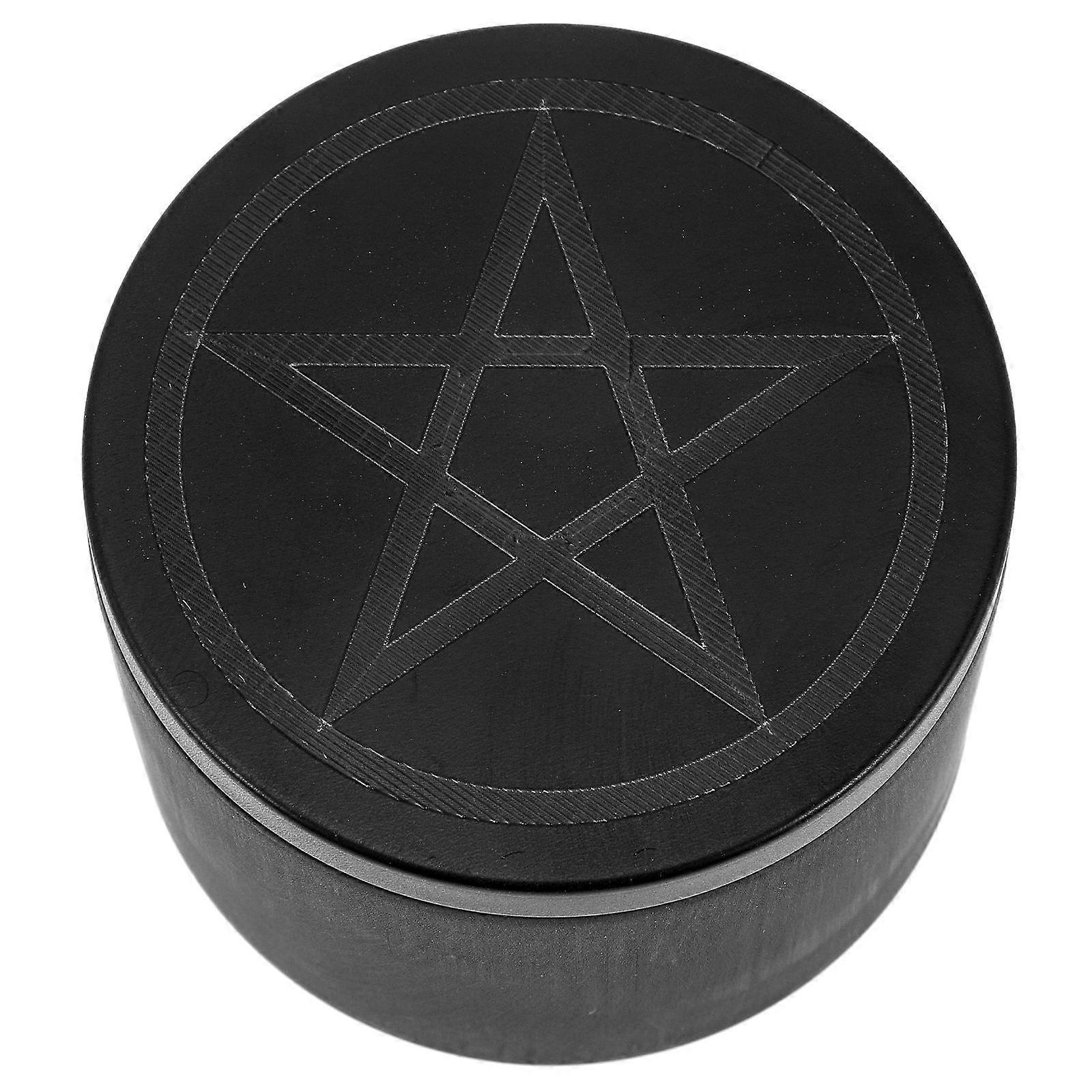 Tinplate Round Container Star Pattern Small Loose Tea Jar Candle Jar Candle Tin