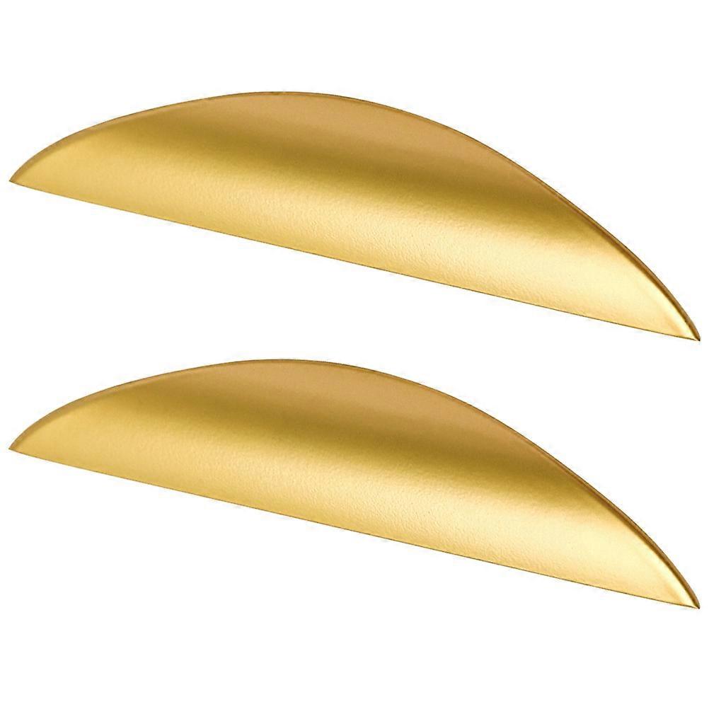 Cabinet Handles Drawer Pulls Metal Handle Modern Replacement For Cabinet Wardrobe Closet 2Pcs Golden Crescent Moon Shape Corrosion Resistance