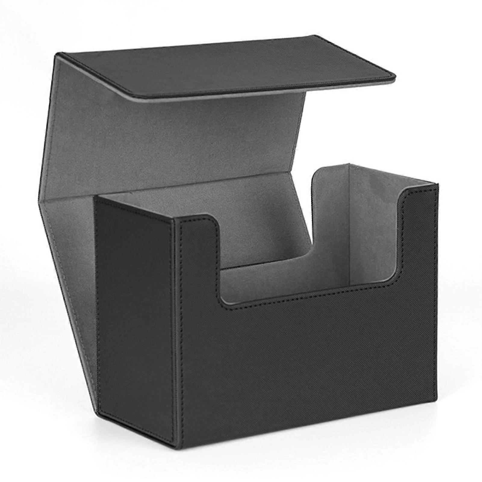 Card Deck Holder  Commander Display,  Leather, Compact Storage Box, Magnetic Organiser