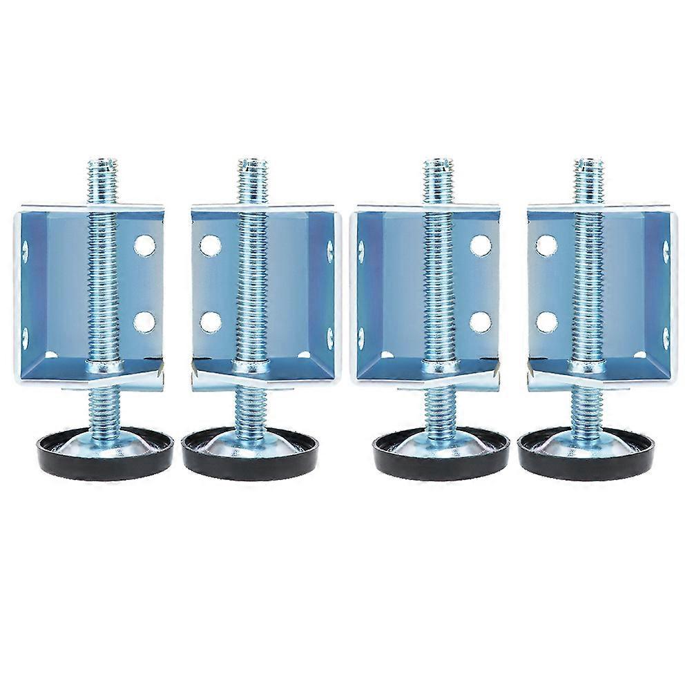Adjustable Metal Furniture Legs with Slip Resistant Pads for Sofas, Chairs, Tables – Universal Floor Support Height Adjusters