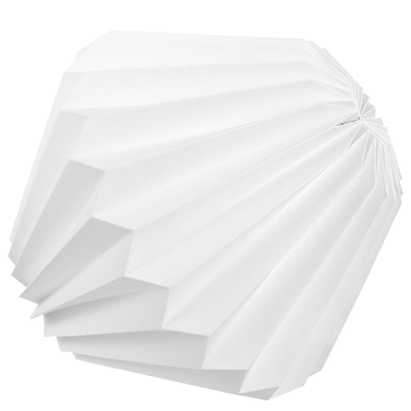 White Paper Lampshade Cover for Decor Simple Style Pleated Paper Art Shade 6.3 Inches