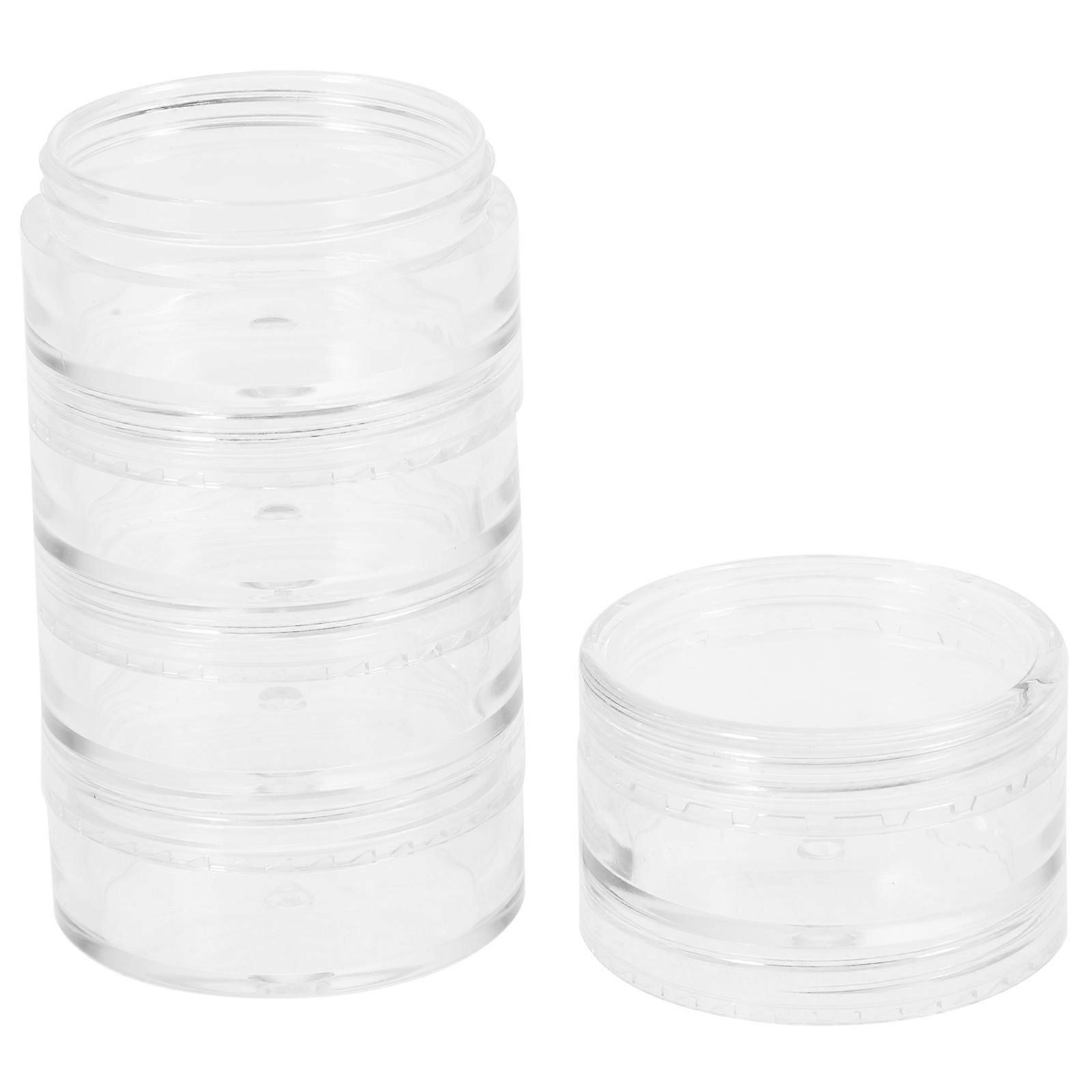 Earring Storage Organizer 6Pcs Multi Layer Jewelry Storage Box For Cosmetic Users Daily Use Scratch Prevention Transparent