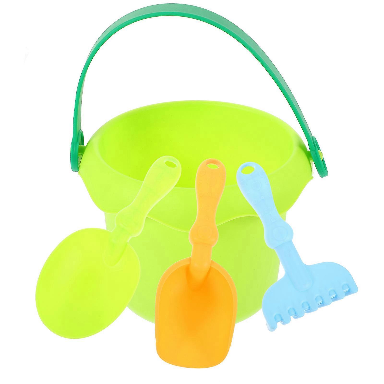 1 Set Beach Sand Bucket and Spade for Outdoor Play, Creative Fun, and Beach Games – Random Color