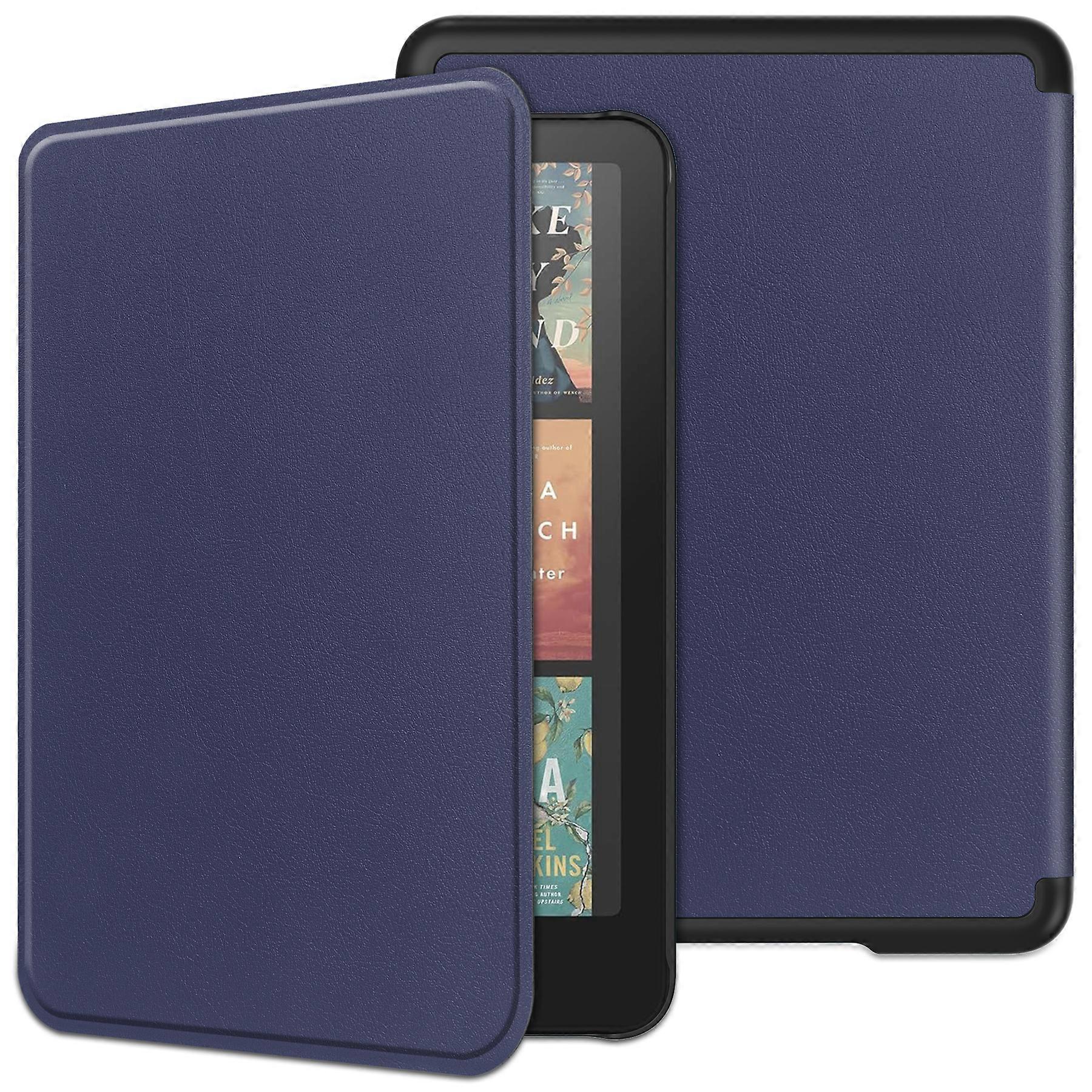 For Amazon Kindle Colorsoft Kindle Paperwhite (2024) Case PC + PU E-Reader Cover Support Auto Wake Sleep Blue