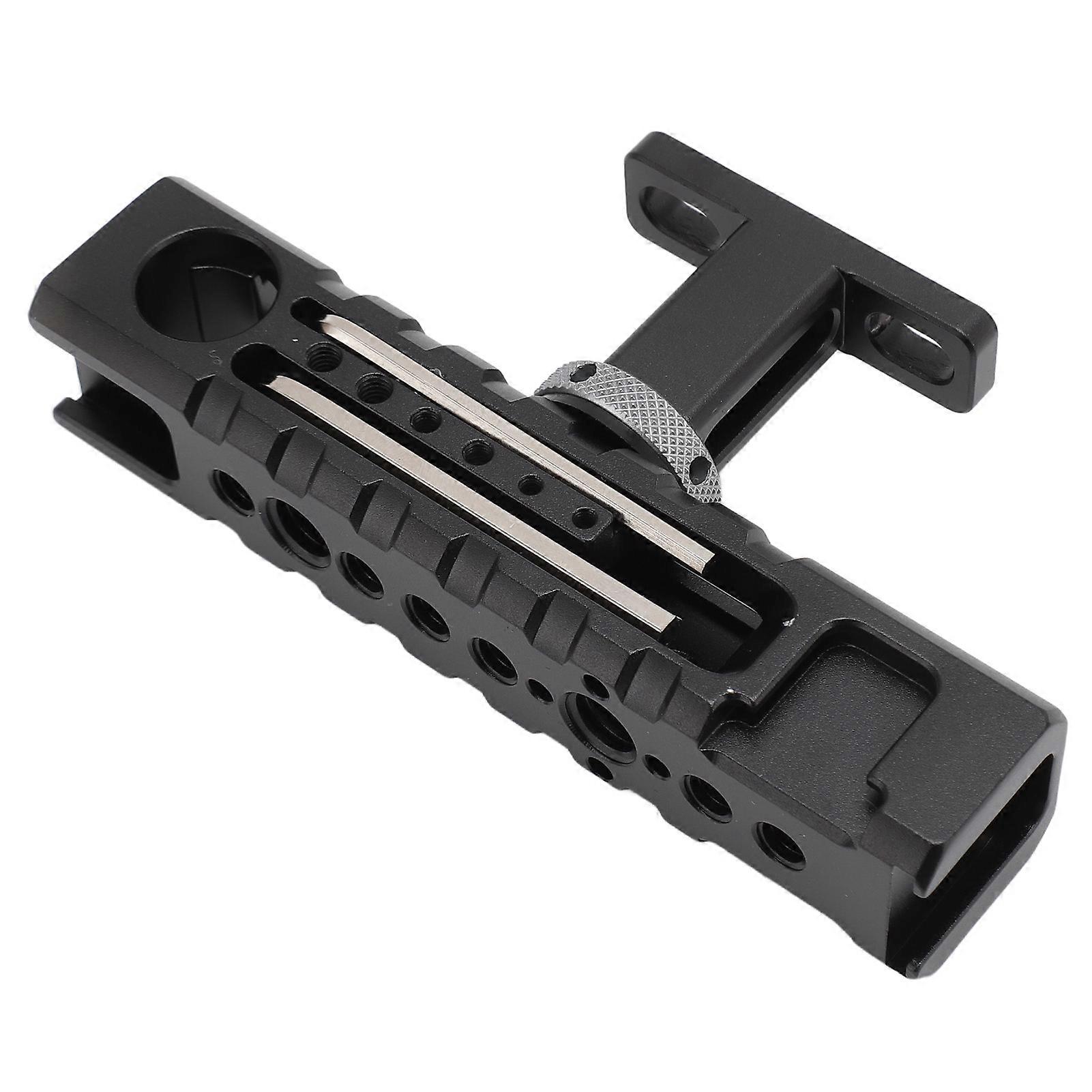 Camera Cage Top Handle Adjustable Prevent Slip Universal Camera Video Rig Handle Grip with Cold Shoe Mount 1/4in 3/8in Threads
