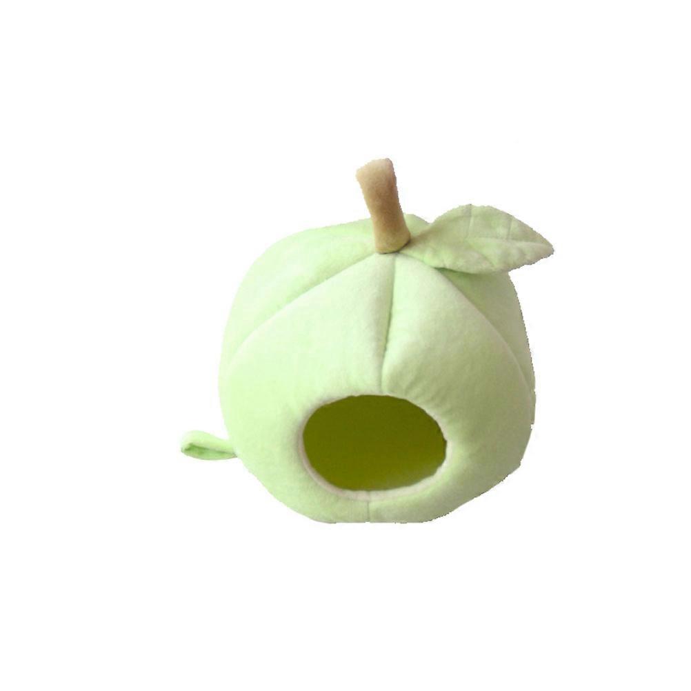Creative Entrance Pet Bed for Small Animals with Plush Material Light Yellow and Durable Design