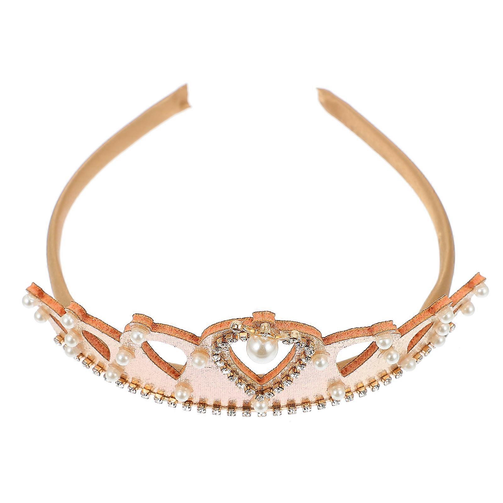 Here's a refined and engaging product description based on your input:
**Elegant Pearl Crown Headband – Charming Princess Hair Accessory for