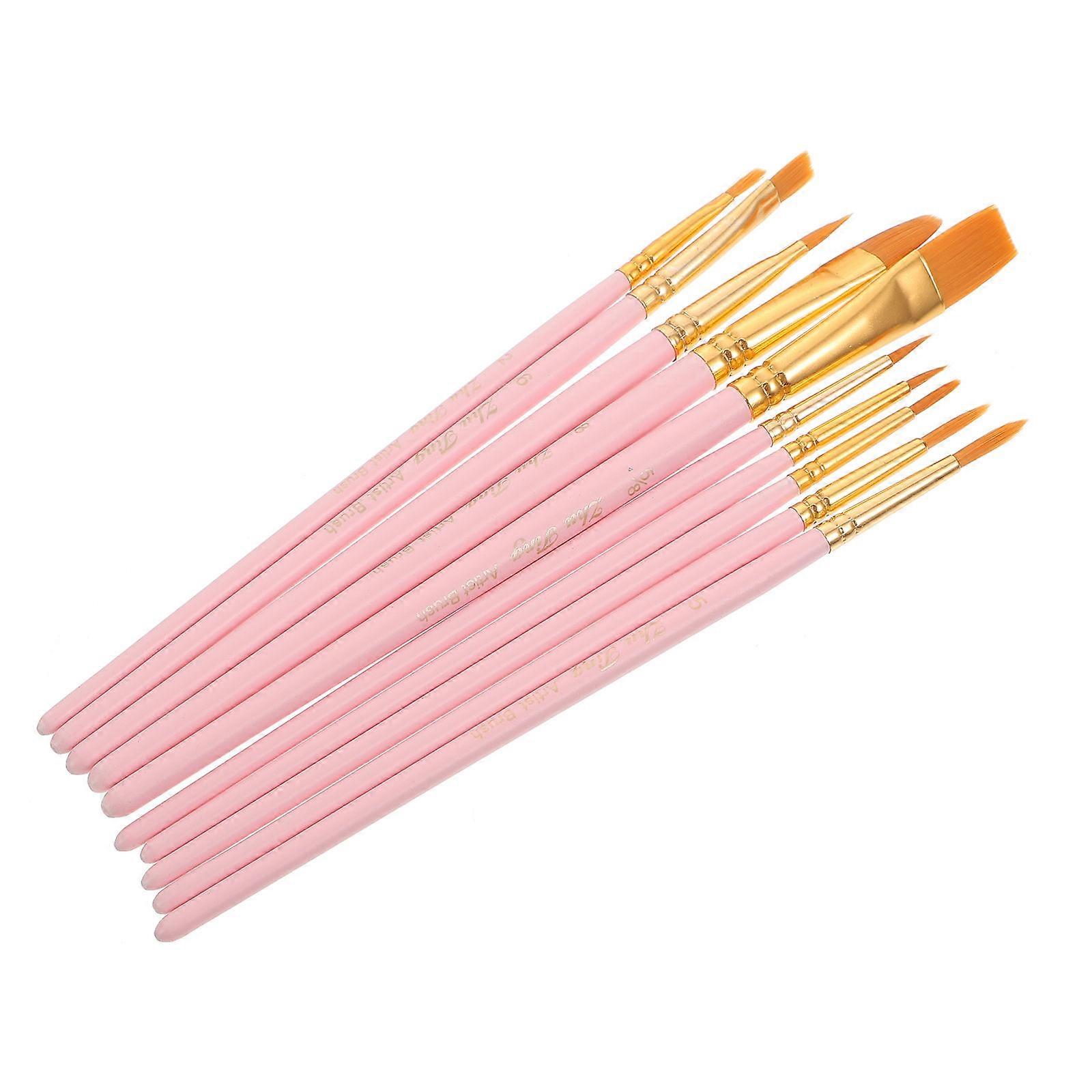 Lightweight Nylon Bristle Watercolor Brush with Color Tips for Durable Fine Art and Portable Painting