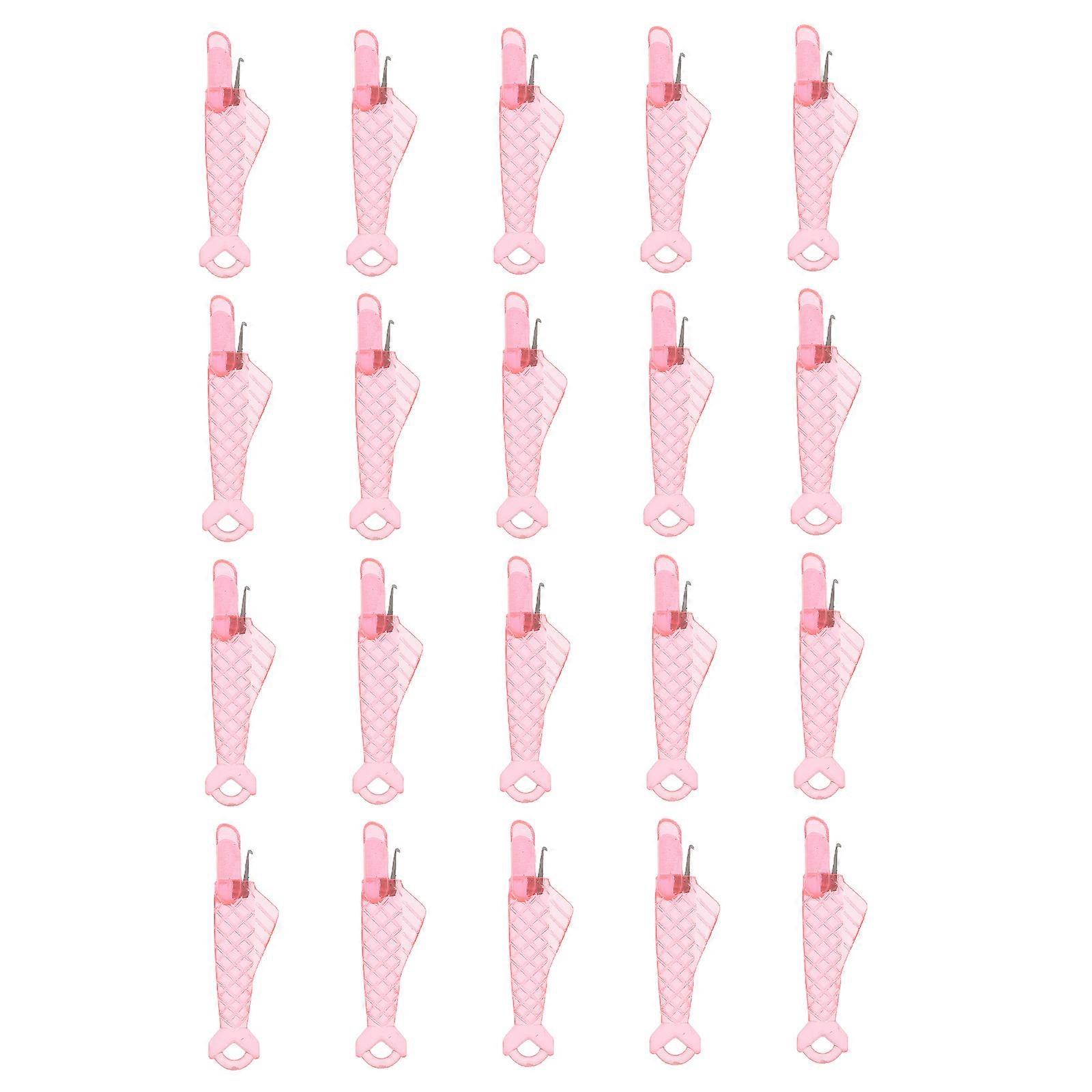 Fish Shape Sewing Machine Threaders 20Pcs Ideal For Quick Threading Tasks Durable Practical Portable Usage