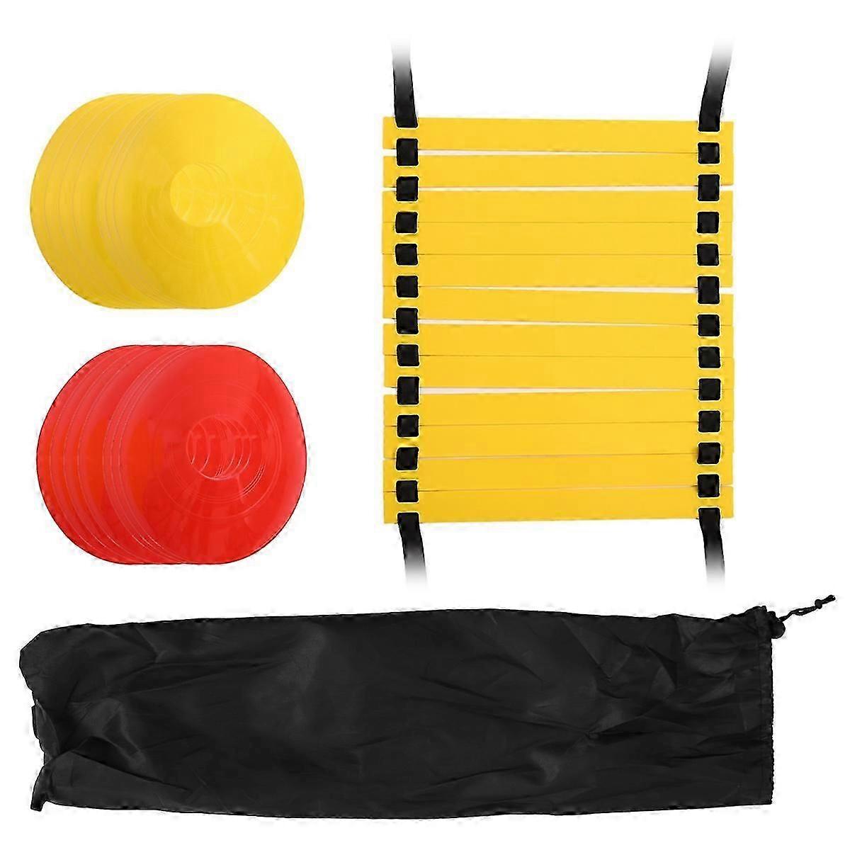 Speed Agility Training Set - 10 Disc Cones & Agility Ladder