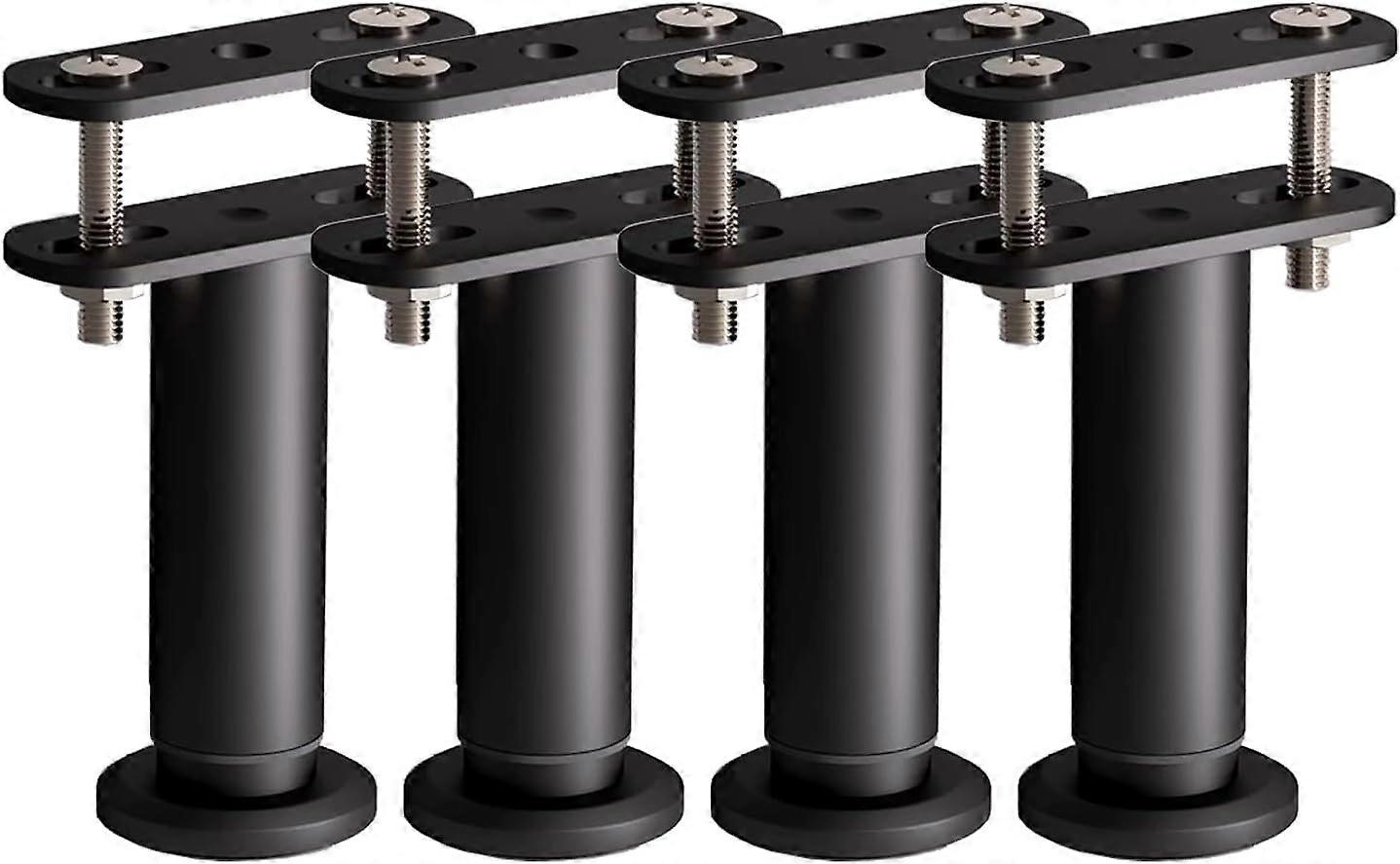 Set of 4 Height Adjustable Bed Support Legs with Connecting Tabs