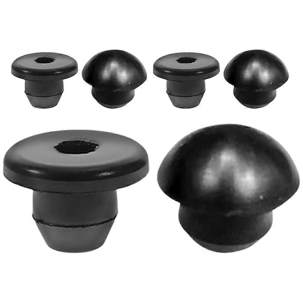Hydraulic Oil Plugs for Car Use 6 Pieces Black Rubber Durability and High Sealing Performance Small